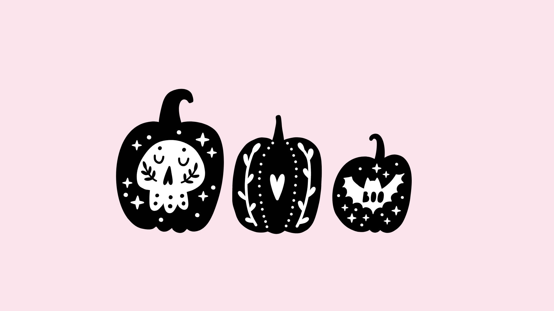 可愛いハロウィンのかぼちゃ 壁紙