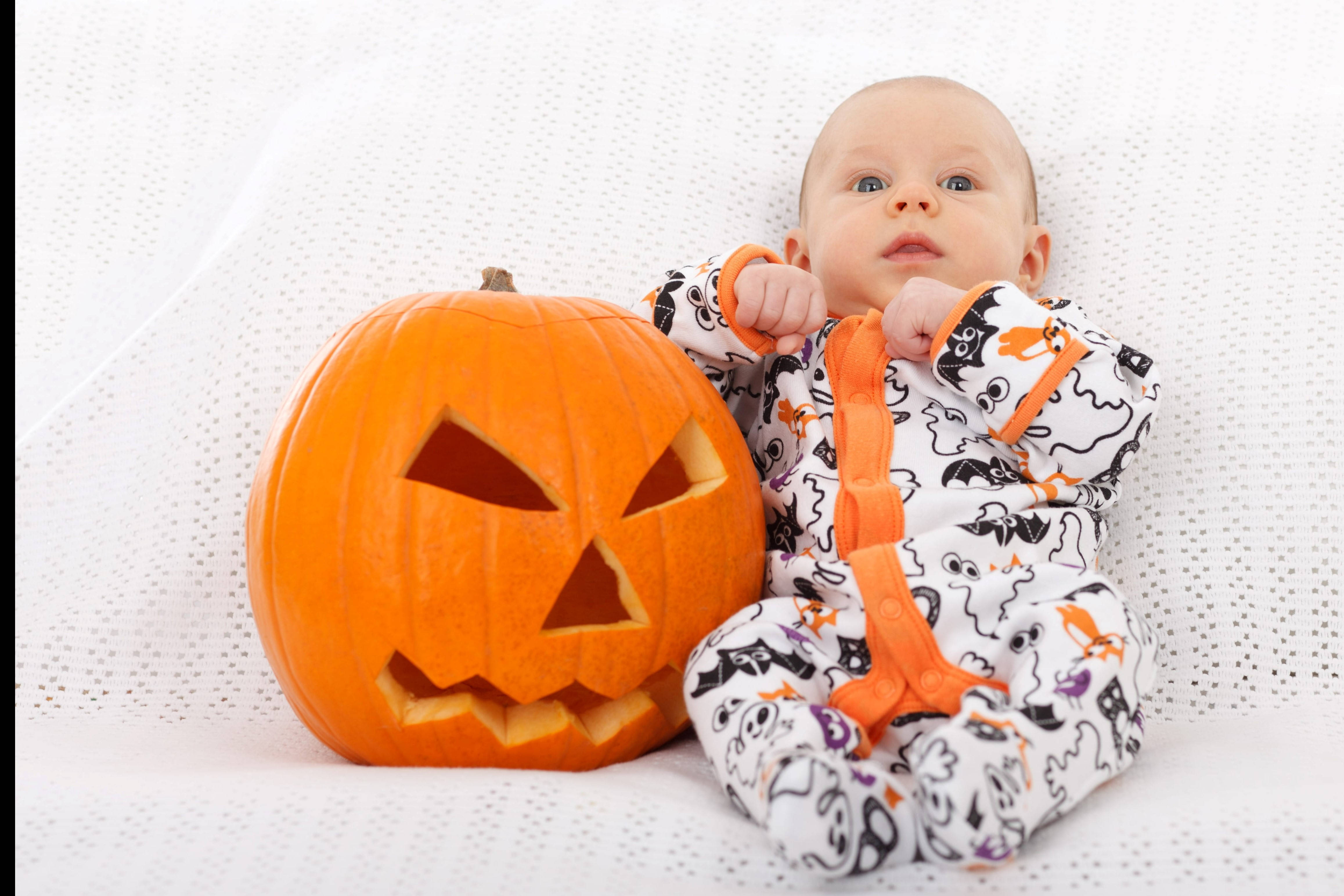 可愛いハロウィンベビーロンパース 壁紙