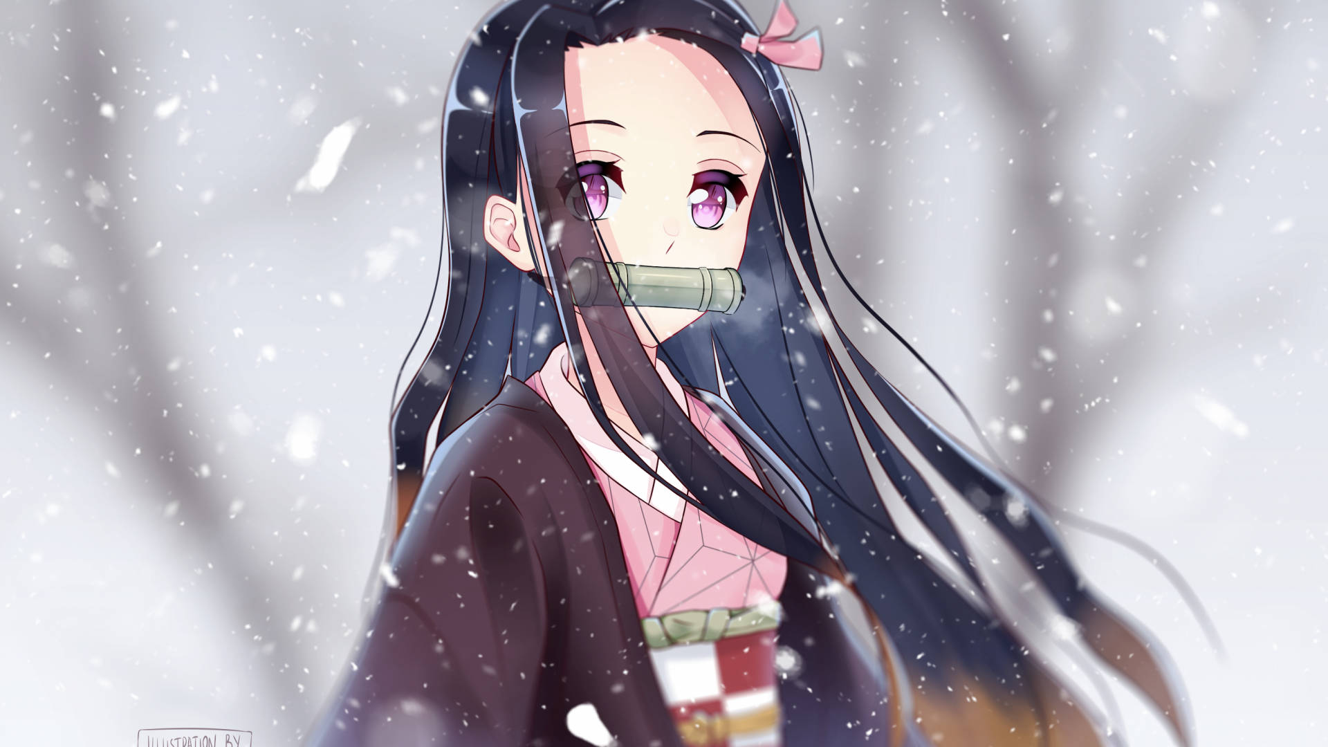 可憐な禰豆子の美しい壁紙 壁紙