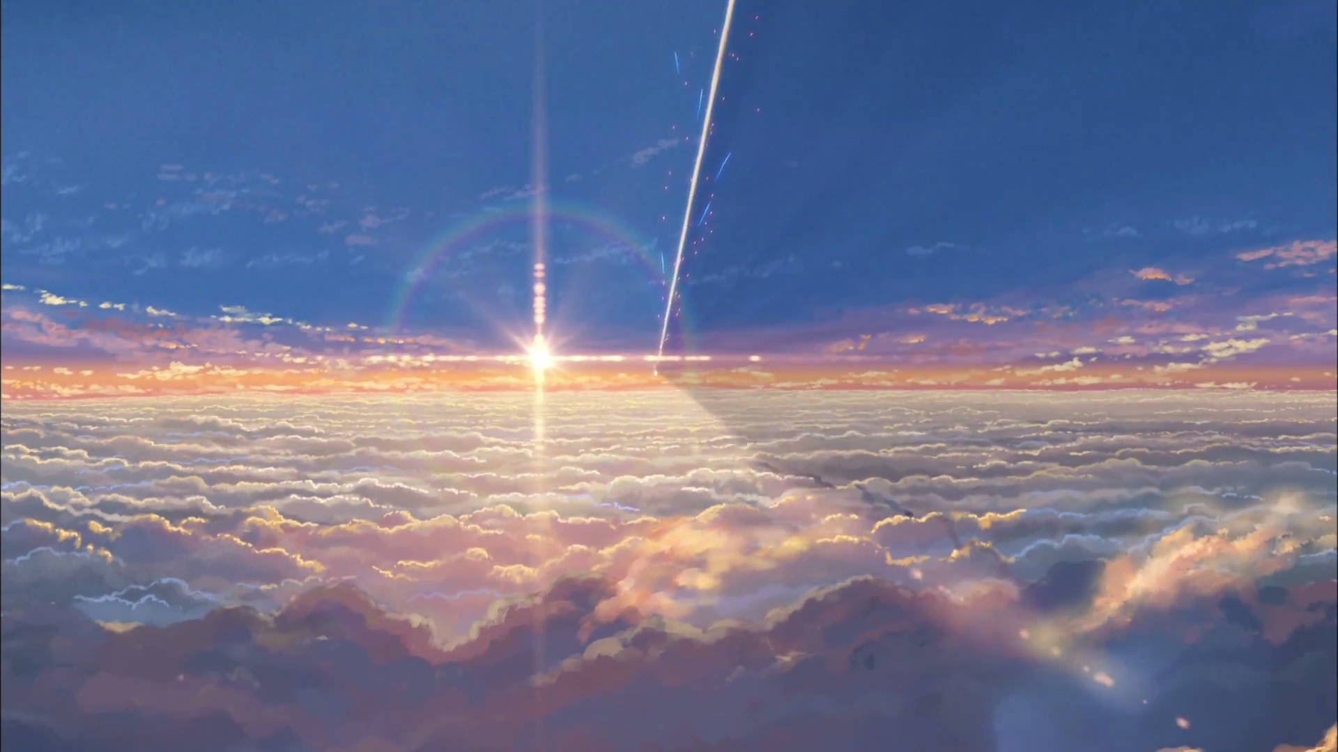 君の名は。アニメ 雲 夕焼け 壁紙