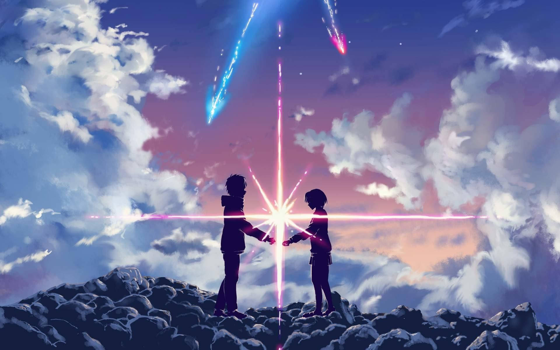君の名は。 アニメカップル 壁紙