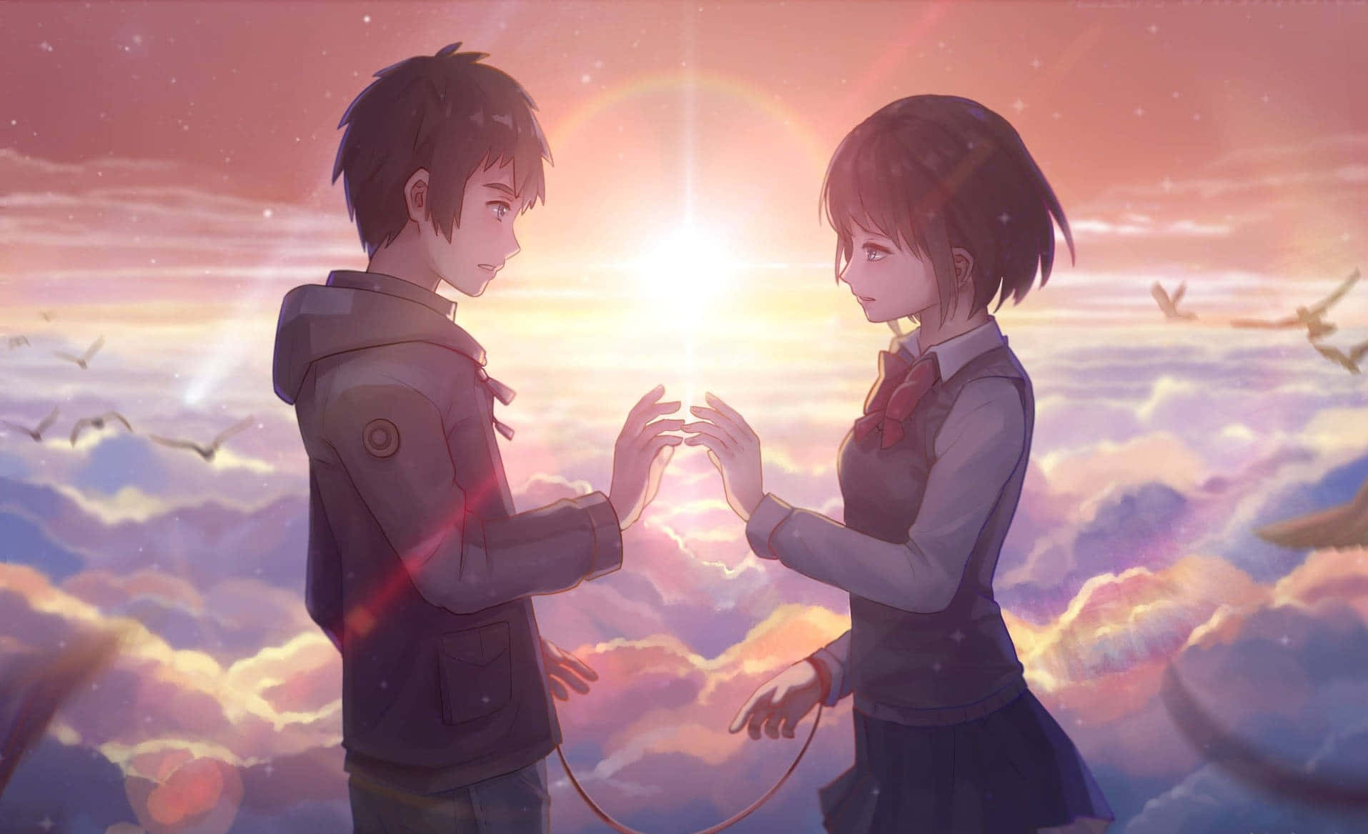 君の名は。黄昏のマッチング壁紙 壁紙