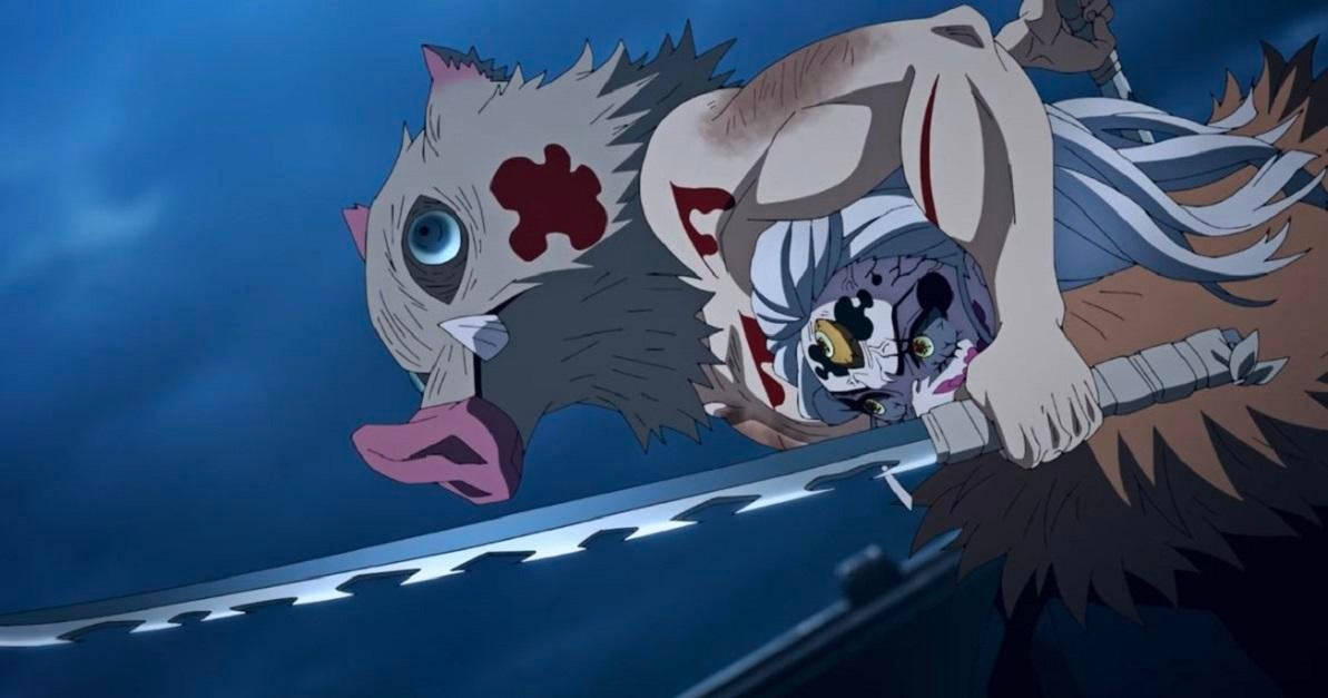 嘴平の猪頭の鬼殺隊マスク 壁紙