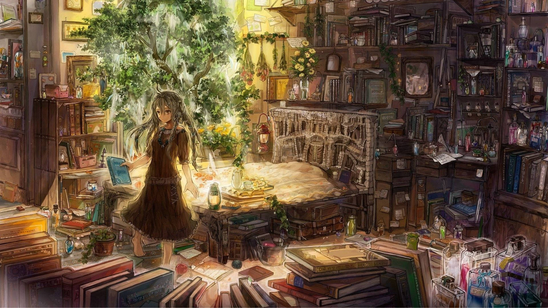 図書館アニメルーム 壁紙