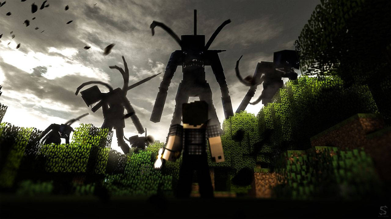 Minecraft 堕落した奴隷 襲撃 攻撃 HD 壁紙