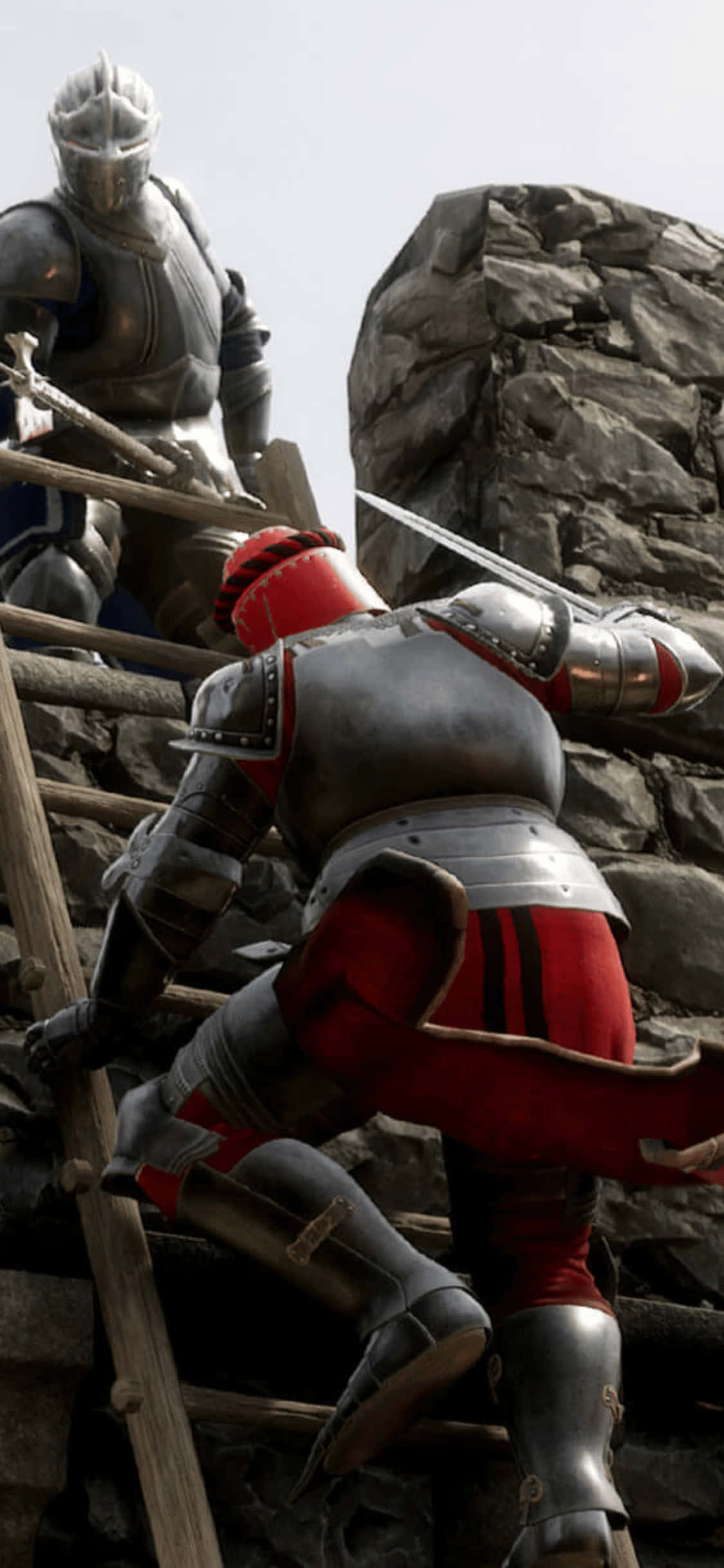 壁を登る戦士 iPhone XS Mordhau 背景 壁紙