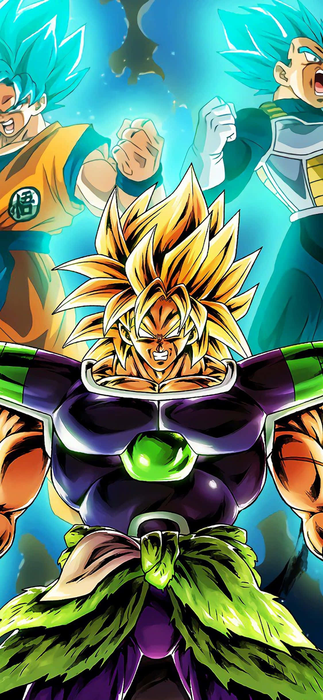 壮絶な戦い：悟空とベジータ 壁紙