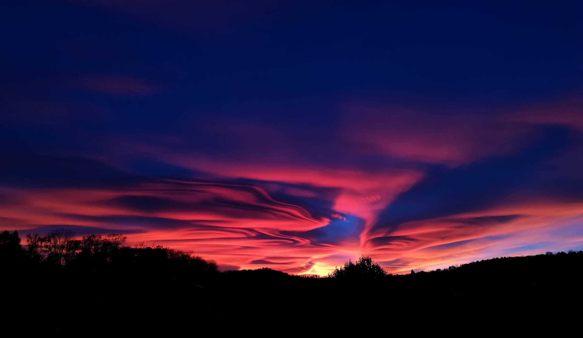 プレビュー壁紙 空, 夕日, 雲