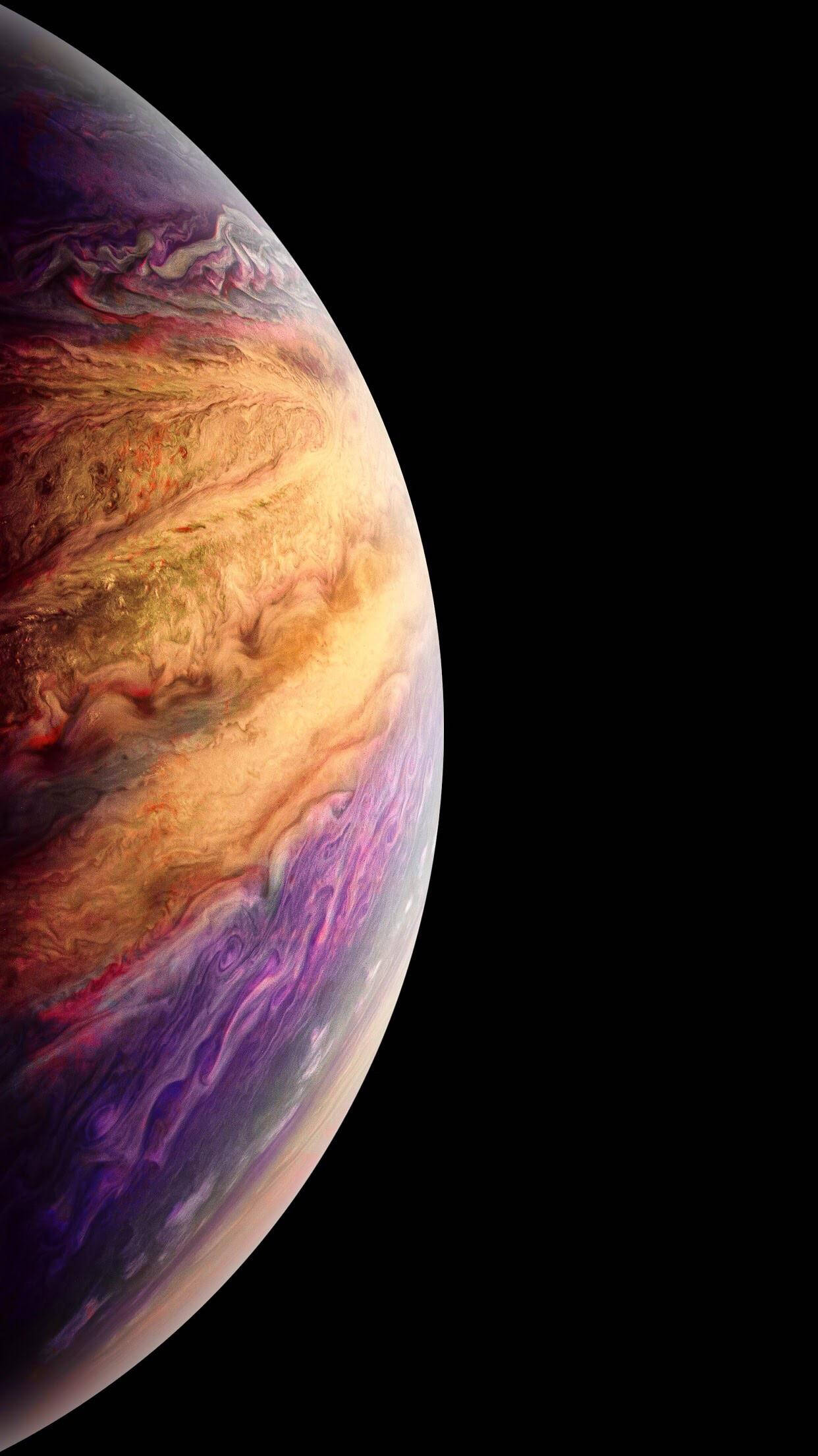 多彩な色合いの iPhone Xs 壁紙