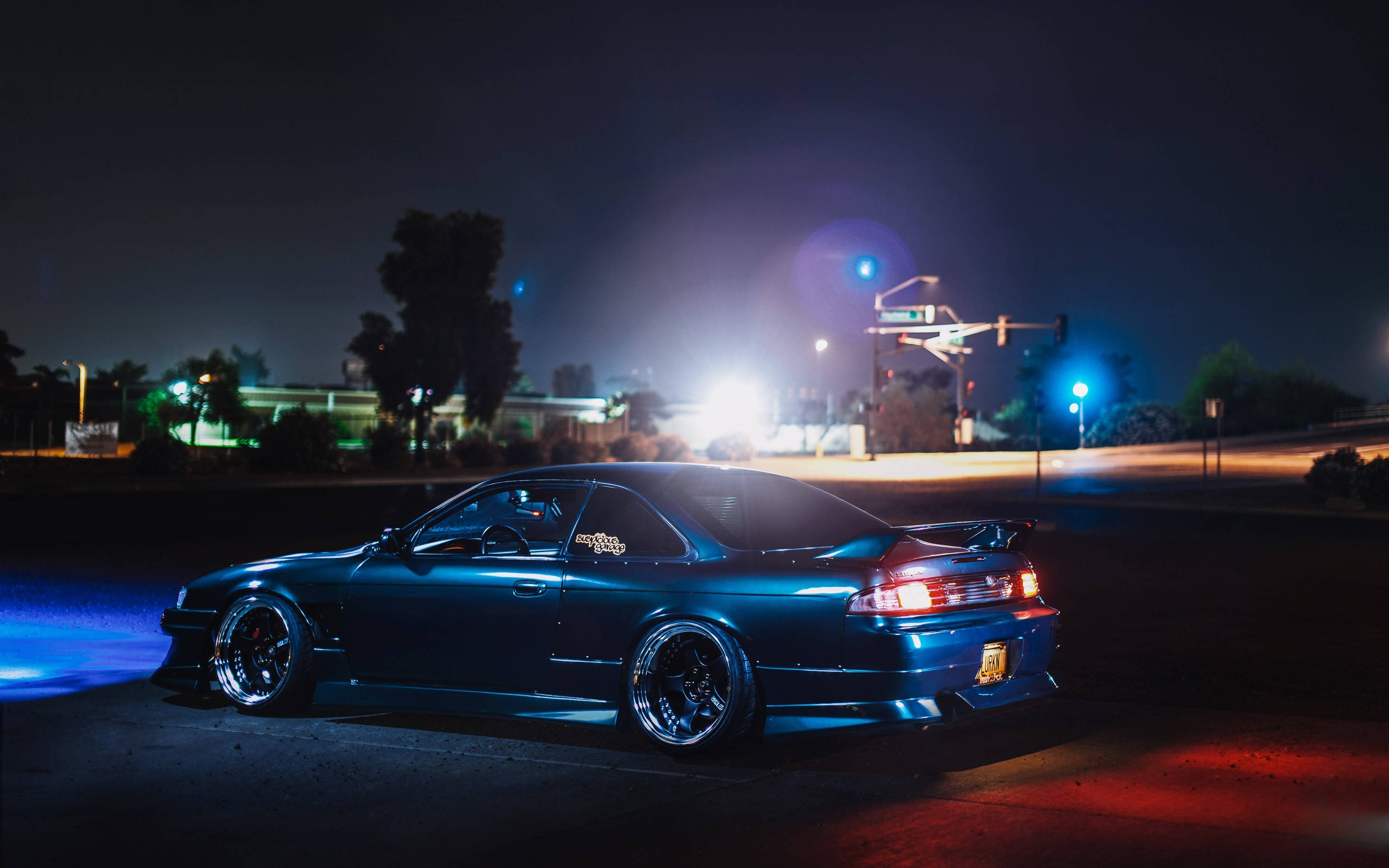 夜のJDMカーの走行 壁紙