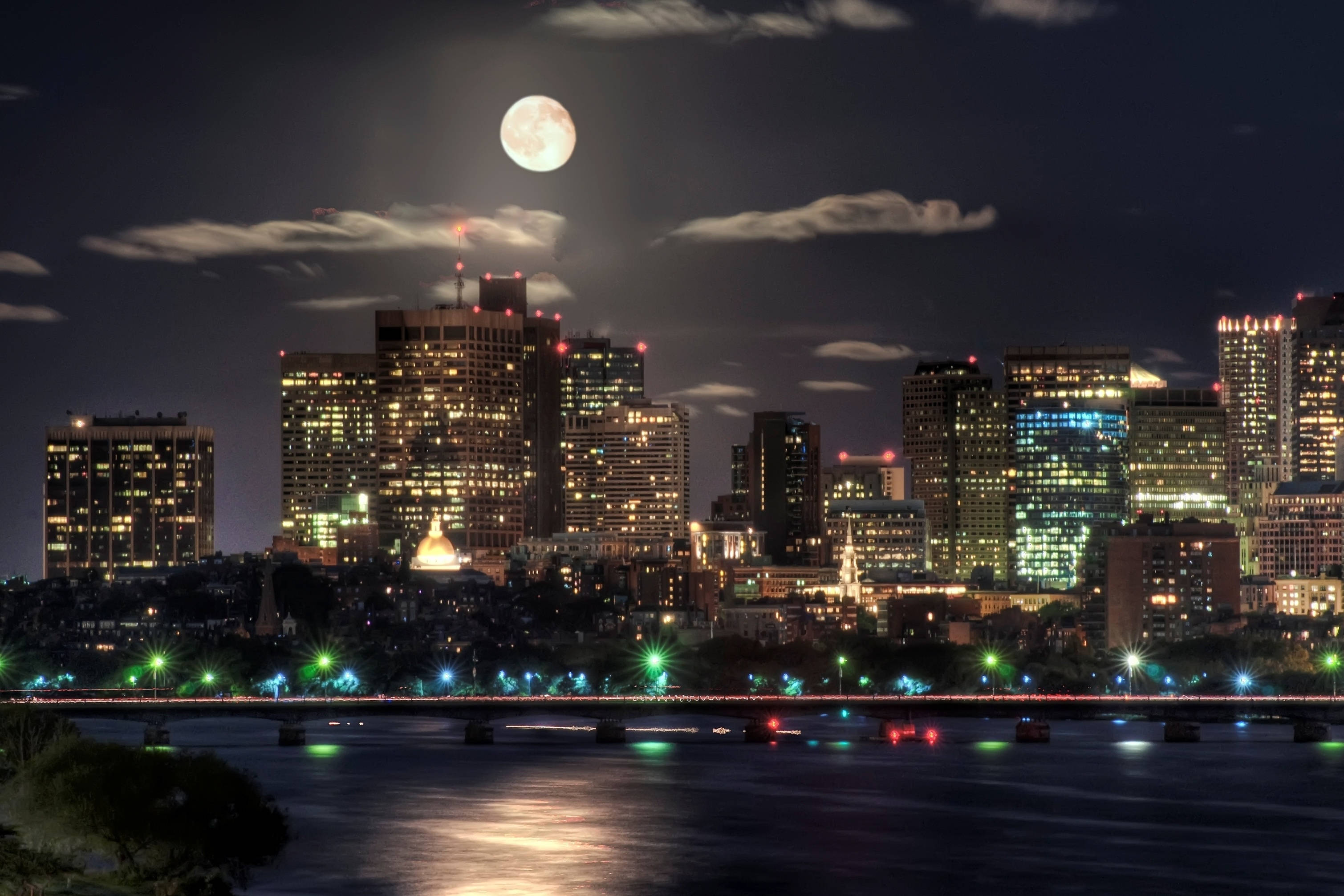 夜の街 壁紙