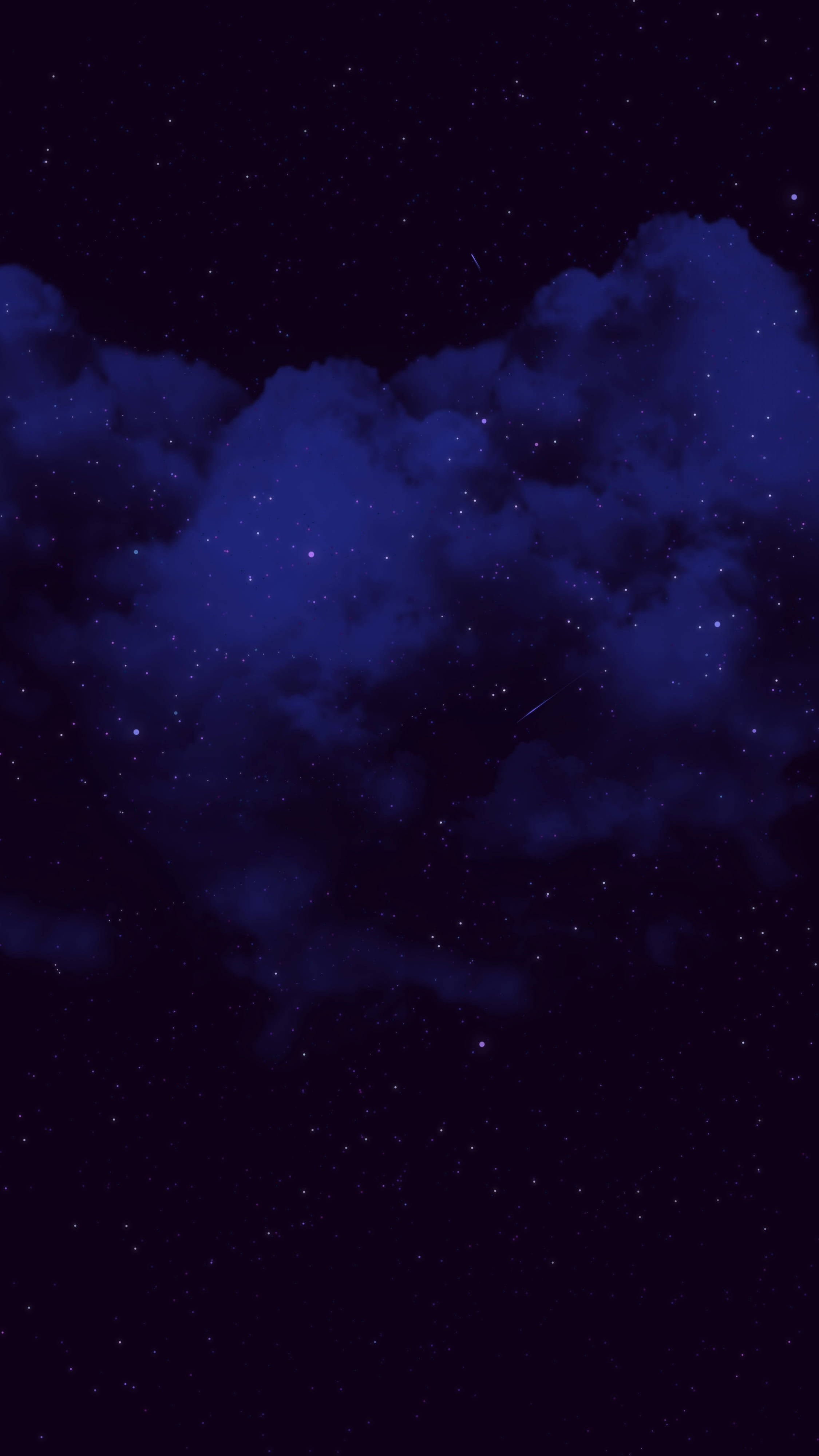 夜空の美学 ダークブルー HD 壁紙