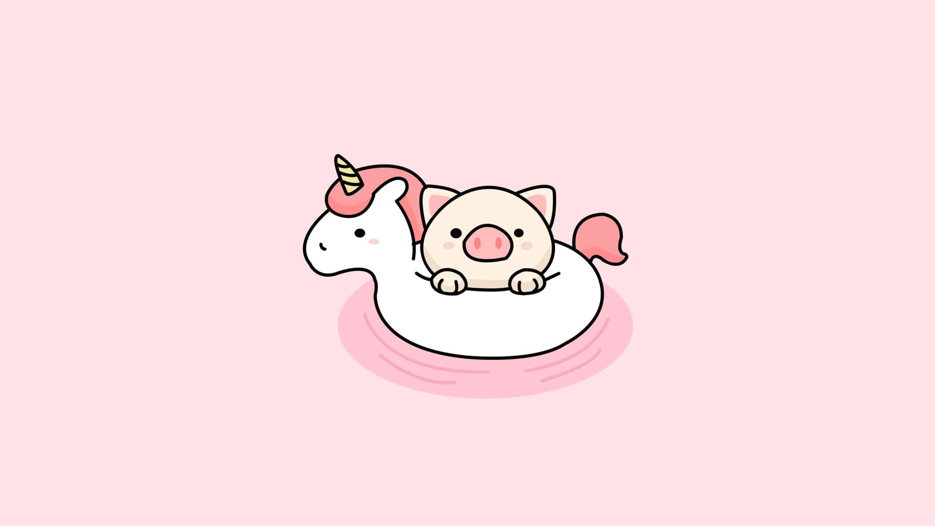 夢のようなかわいいピンクの雲景をあらゆるデバイスに 壁紙