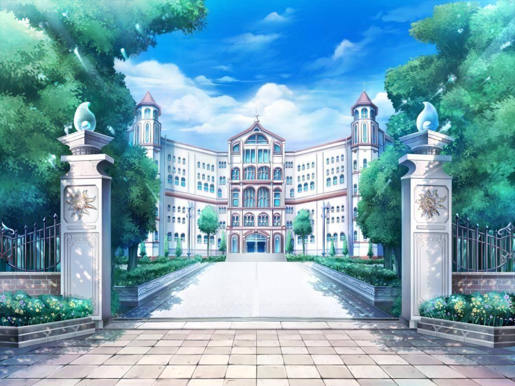 夢咲学園のアニメ風景 — アニメ ライブGIF 壁紙