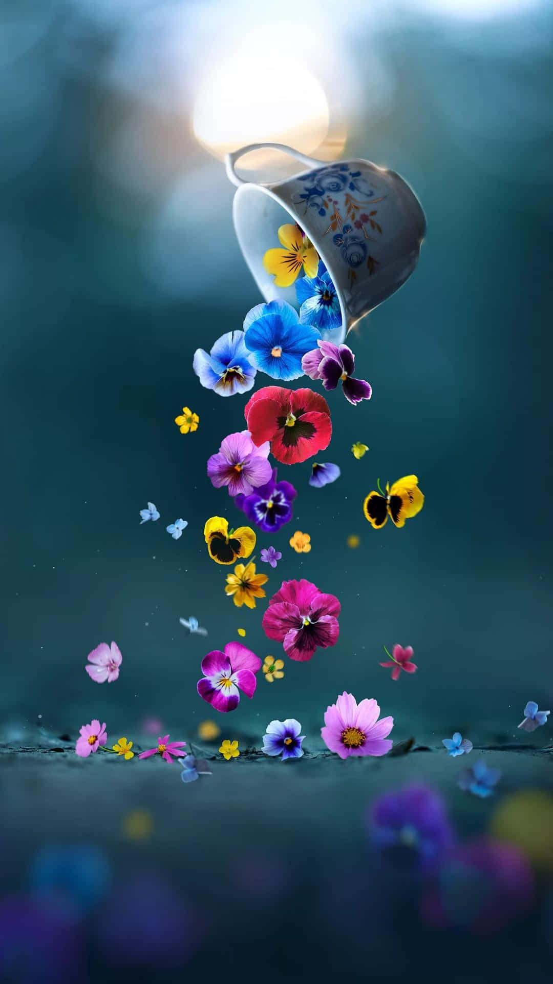 夢幻的な花のスマホ壁紙 壁紙