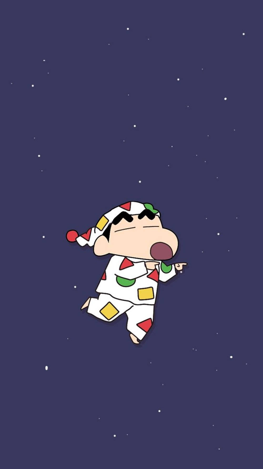 夢遊病のしんちゃん iPhone壁紙 壁紙