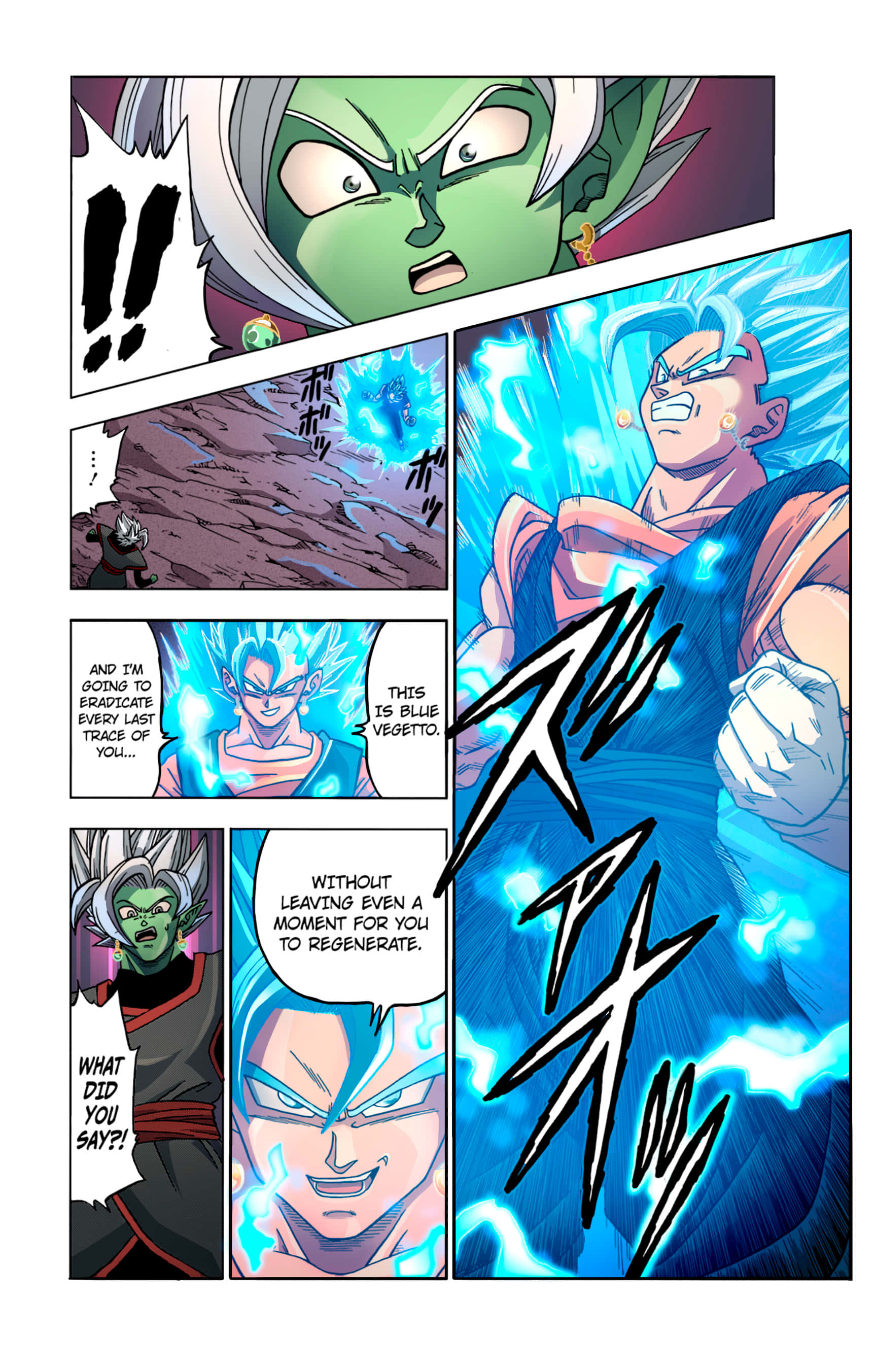 大人気ドラゴンボール超マンガのアクション満載の瞬間！ 壁紙