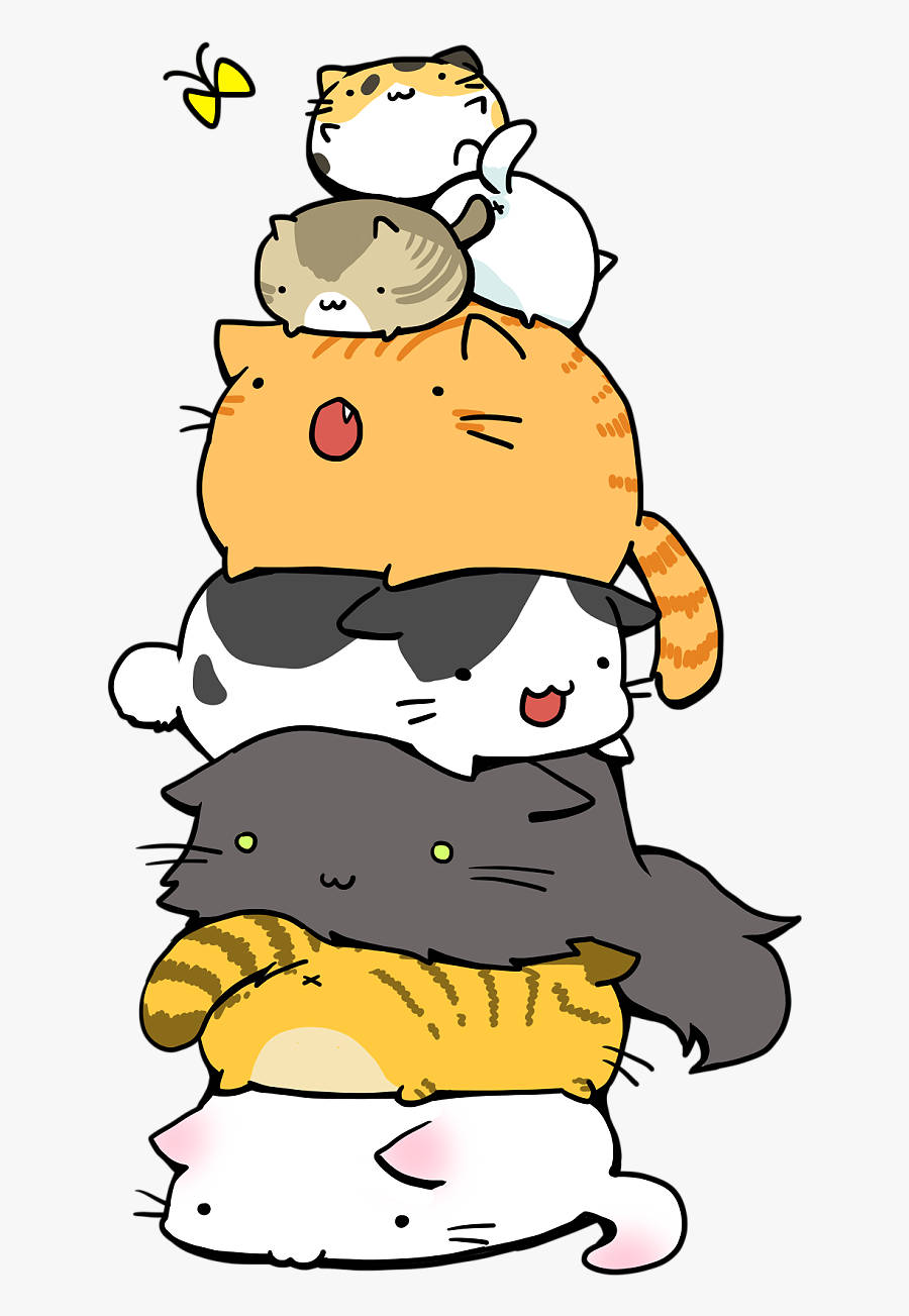 大小さまざまな猫のキャラクター 壁紙