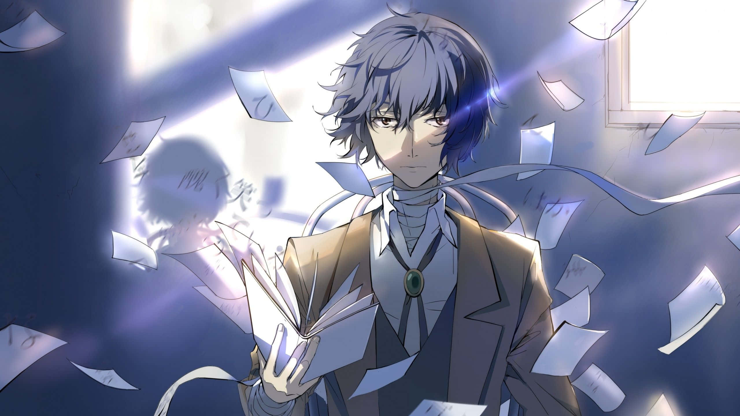 太宰治 アニメ 本 舞う紙 美しい壁紙 壁紙
