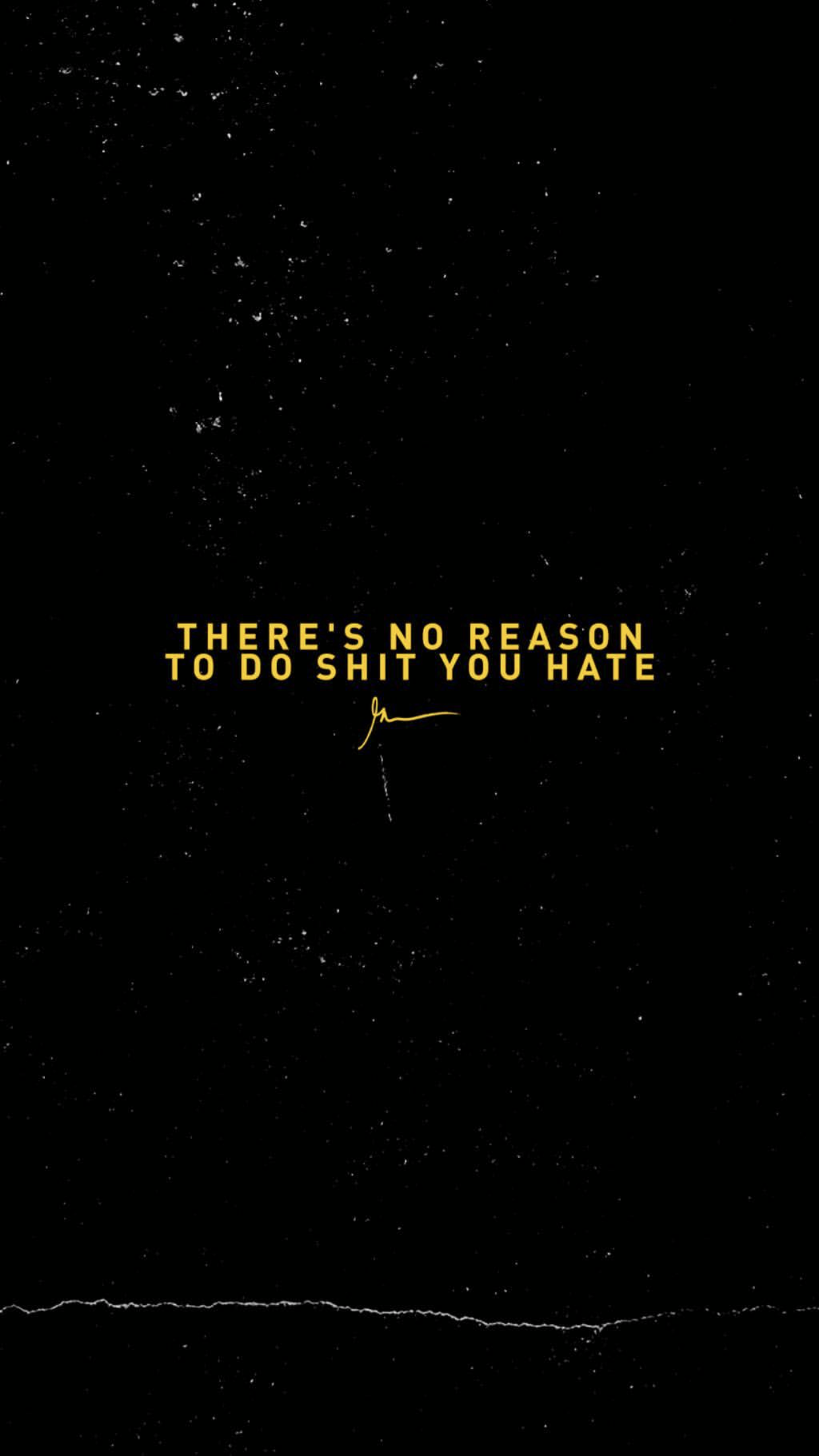 嫌いなことをする理由はない 壁紙