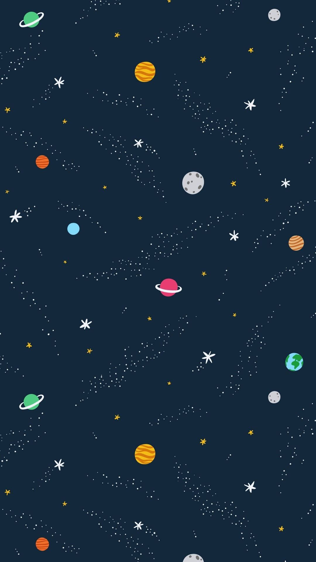 宇宙のかわいい惑星たち 壁紙