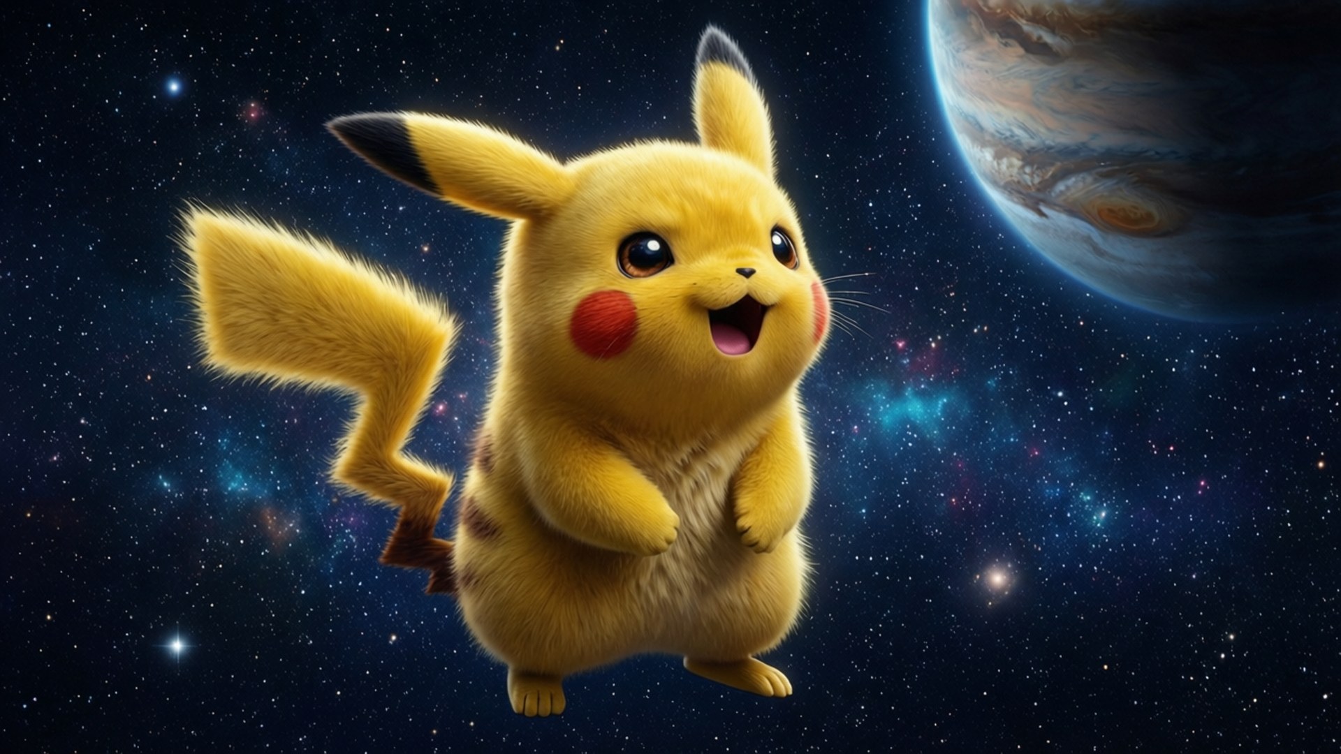 宇宙のピカチュウ 壁紙