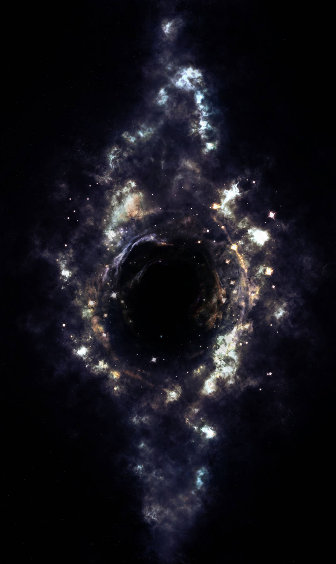 宇宙のブラックホール 壁紙