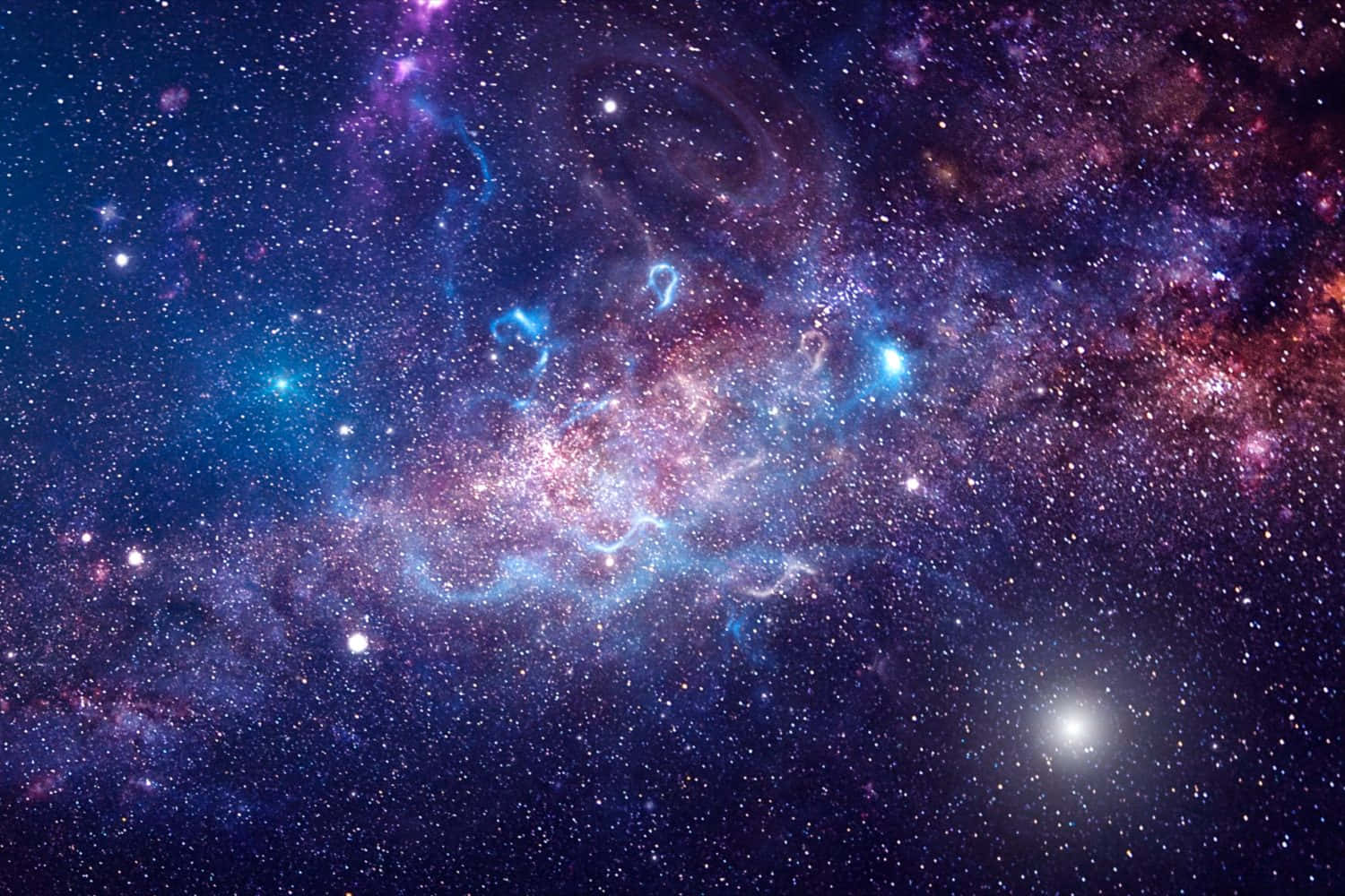 宇宙の星空の眺め 壁紙