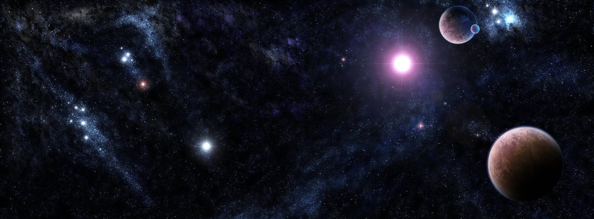 宇宙の暗い銀河の壁紙