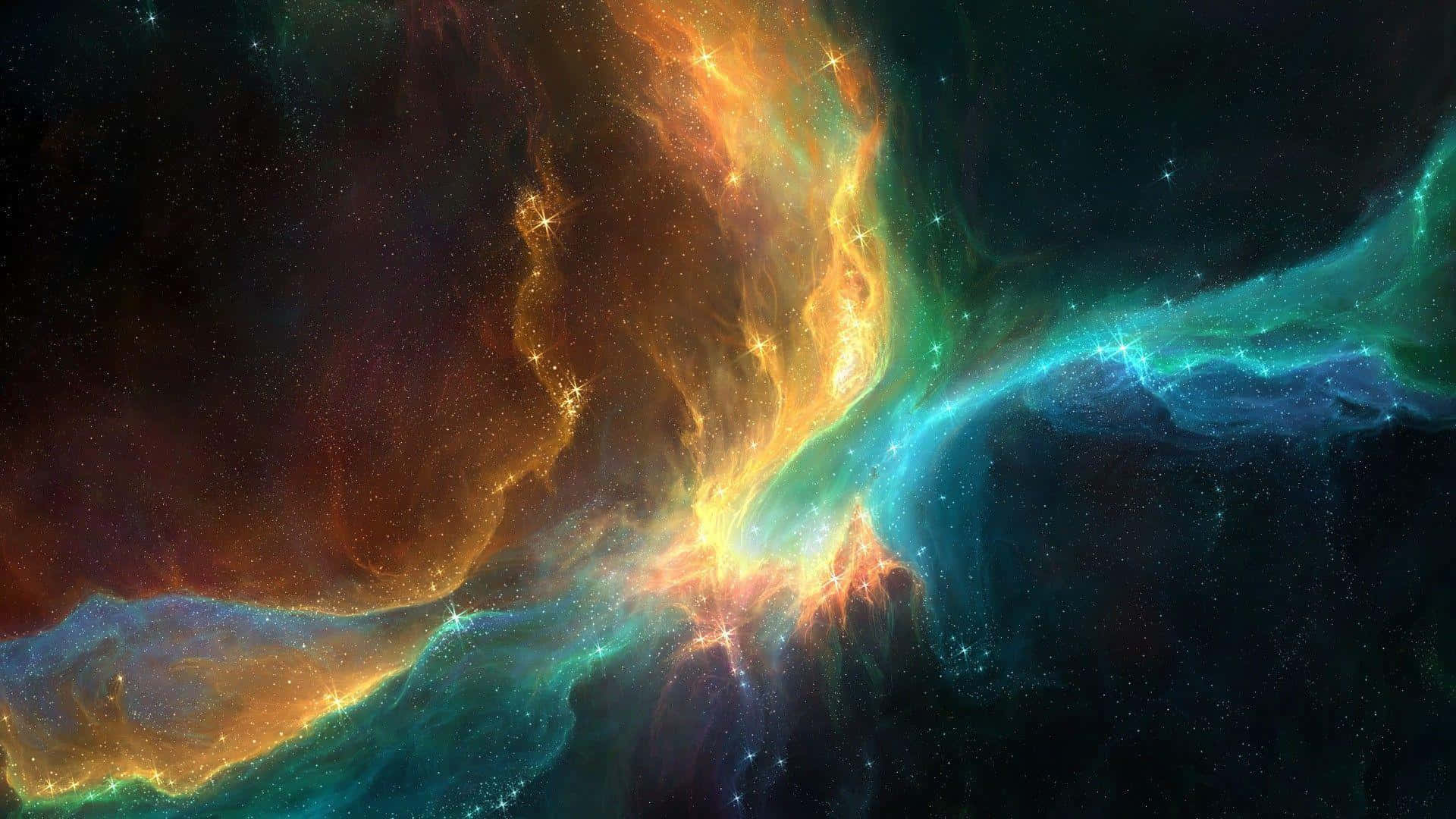 宇宙の深淵に広がる神秘的な暗黒星雲 壁紙