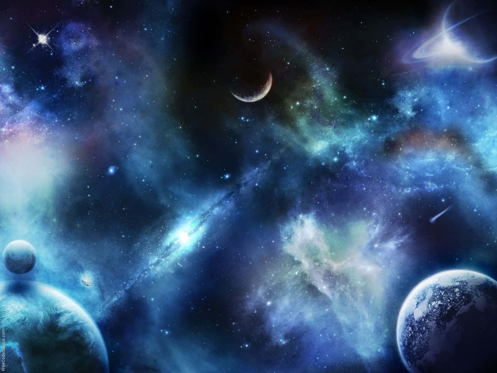 宇宙の美しさに魅了される。 壁紙