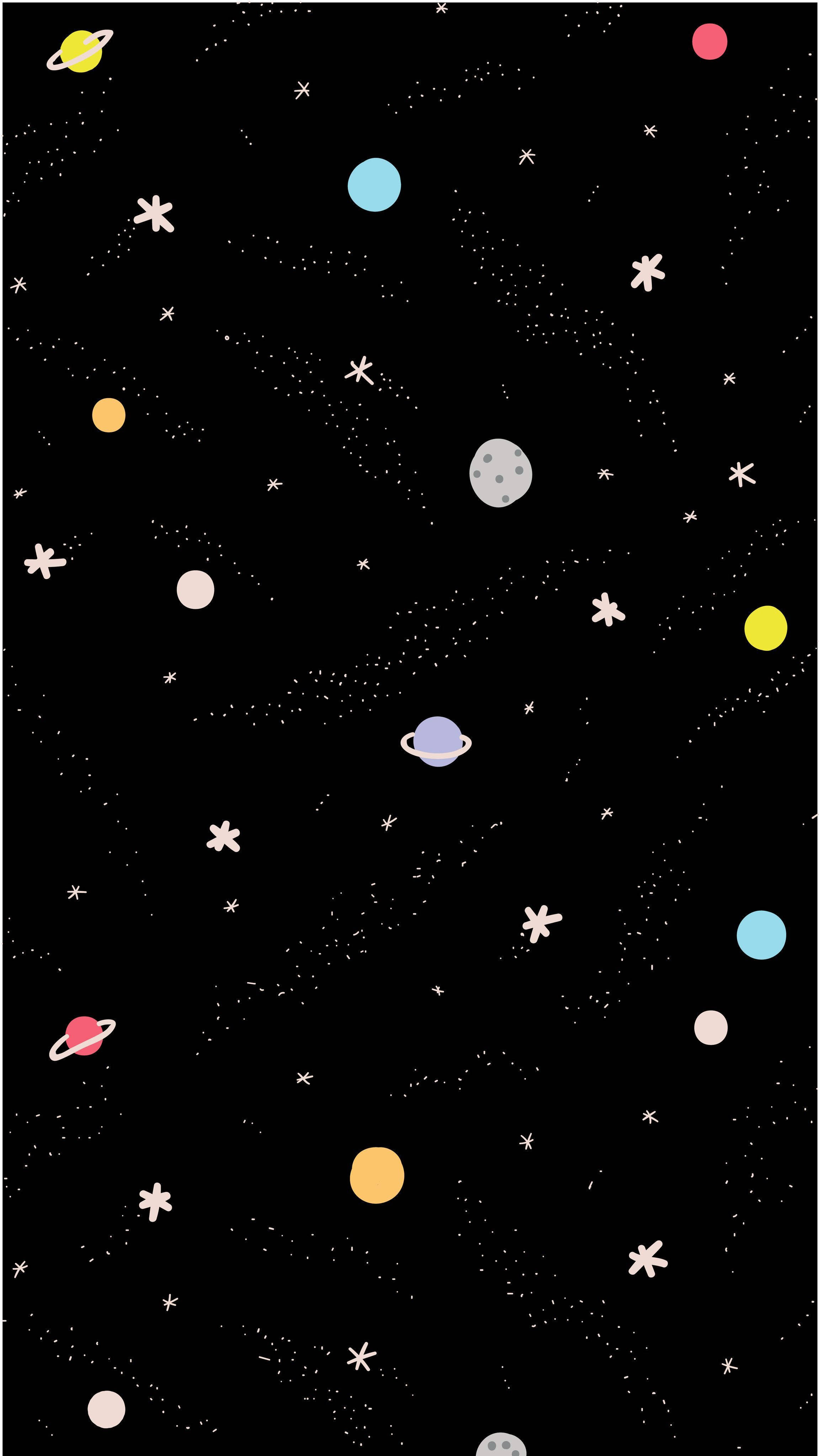 宇宙の美学 惑星の落書きアート 壁紙