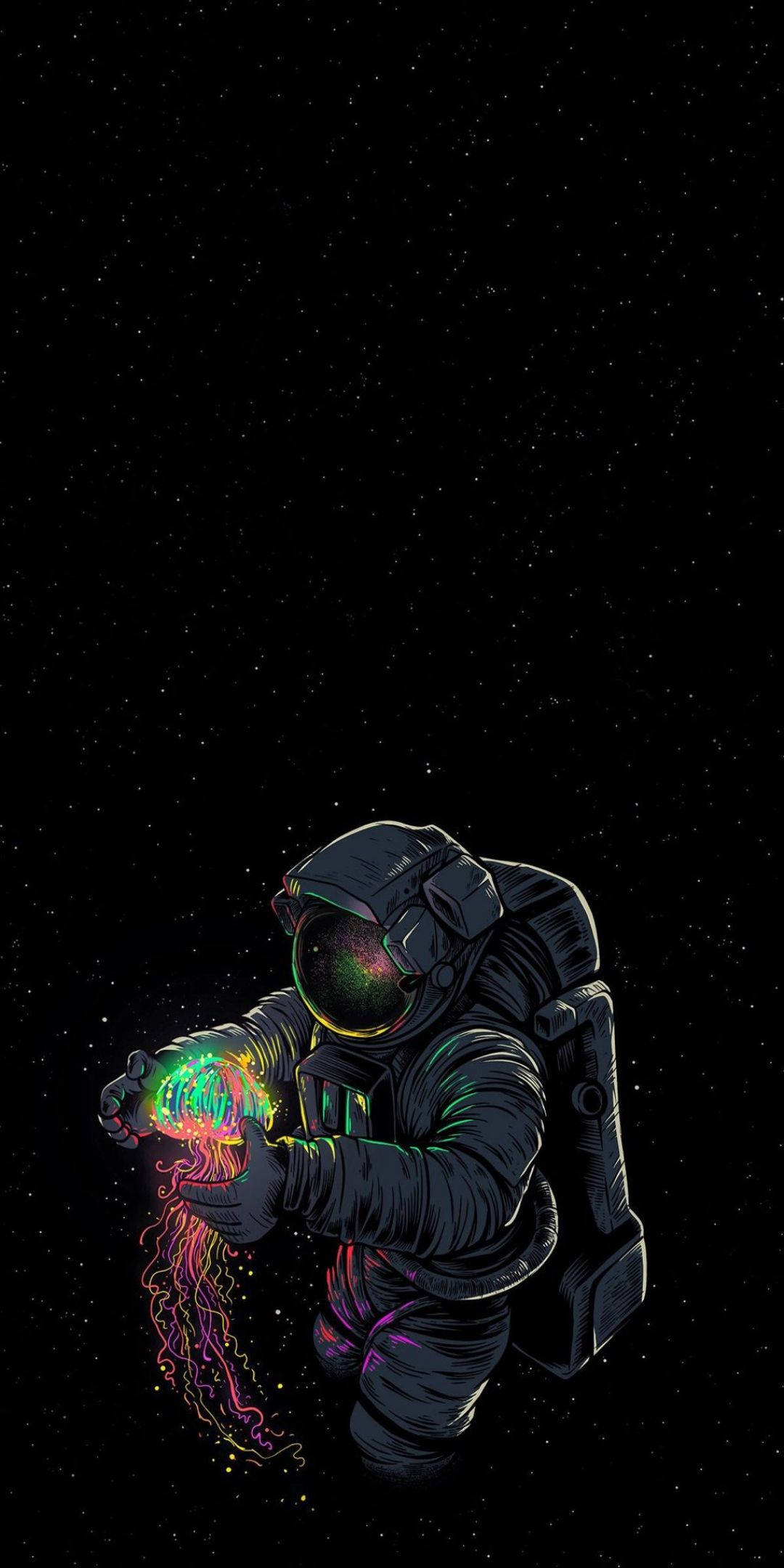 宇宙美学 ネオンジュエリーフィッシュ 壁紙