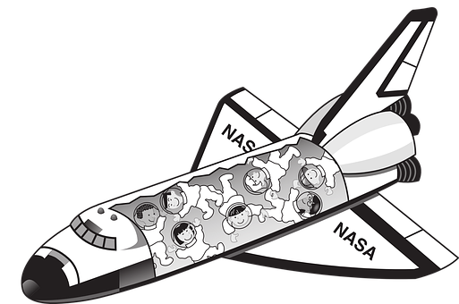 宇宙船と宇宙飛行士のカートゥーン 壁紙