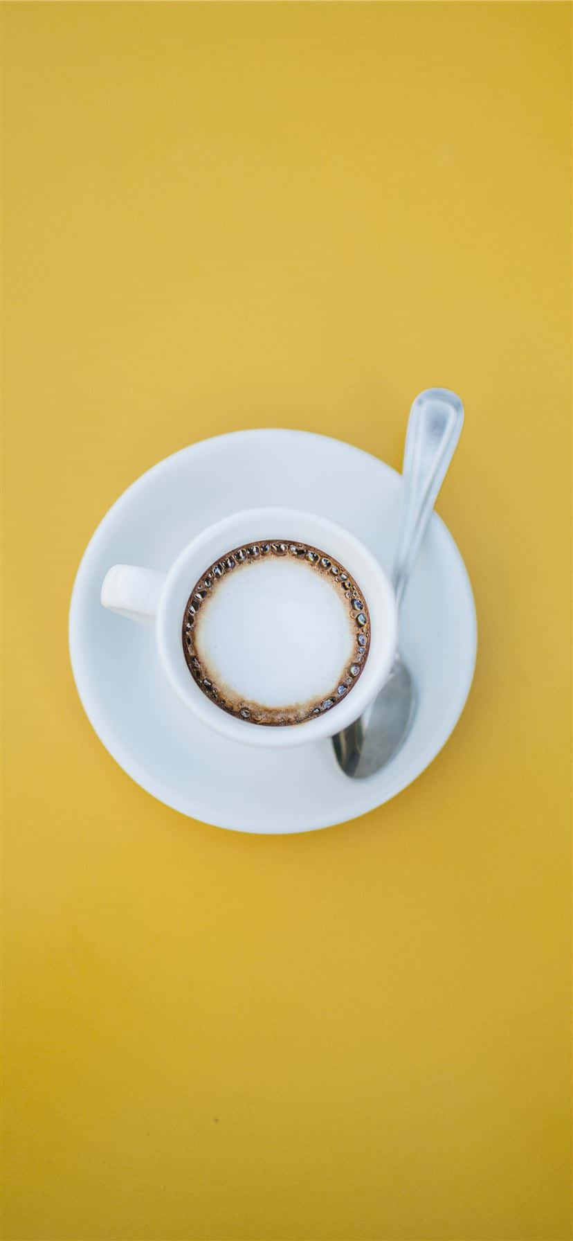 小さじ付きの美的なコーヒー 壁紙