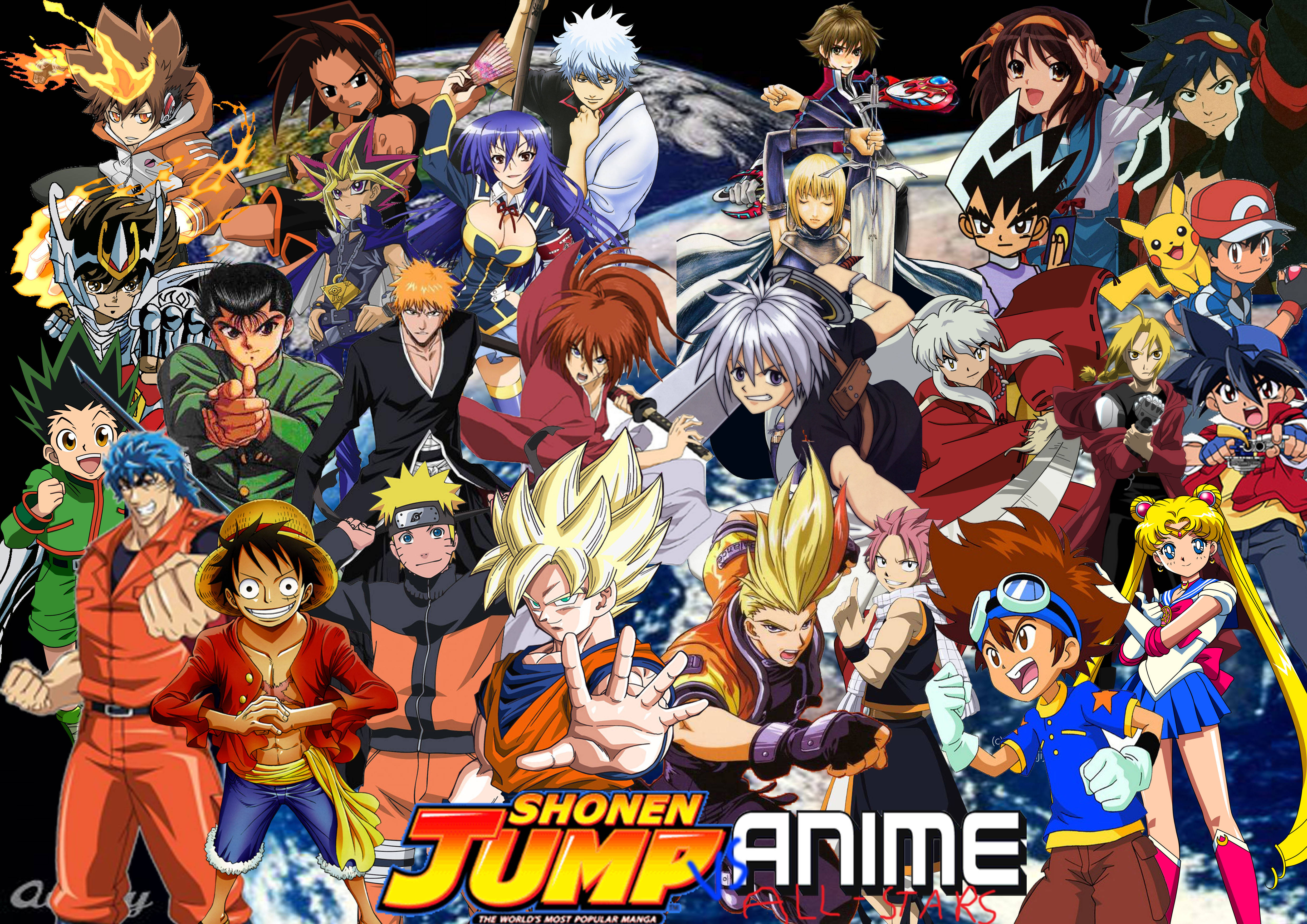 少年ジャンプオールアニメキャラクター 壁紙