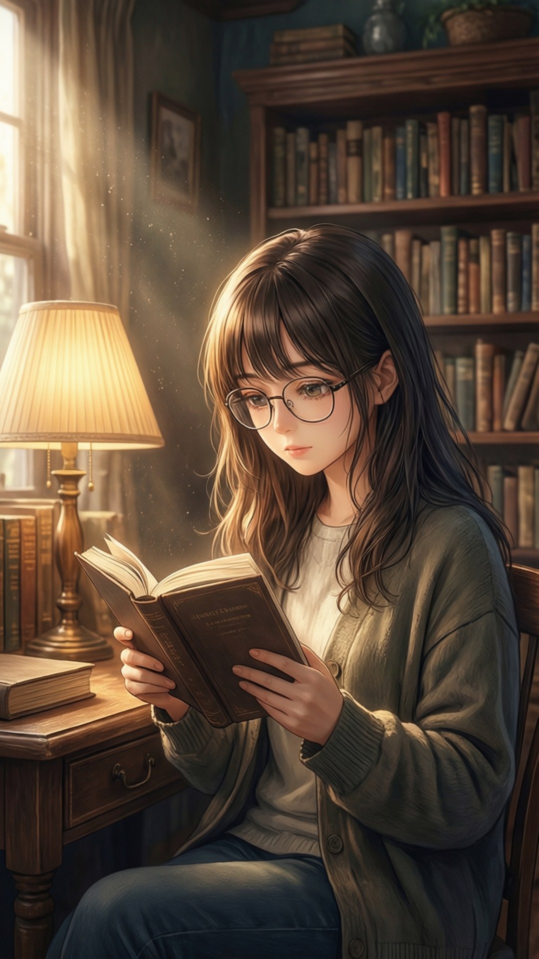 居心地の良い図書館 壁紙