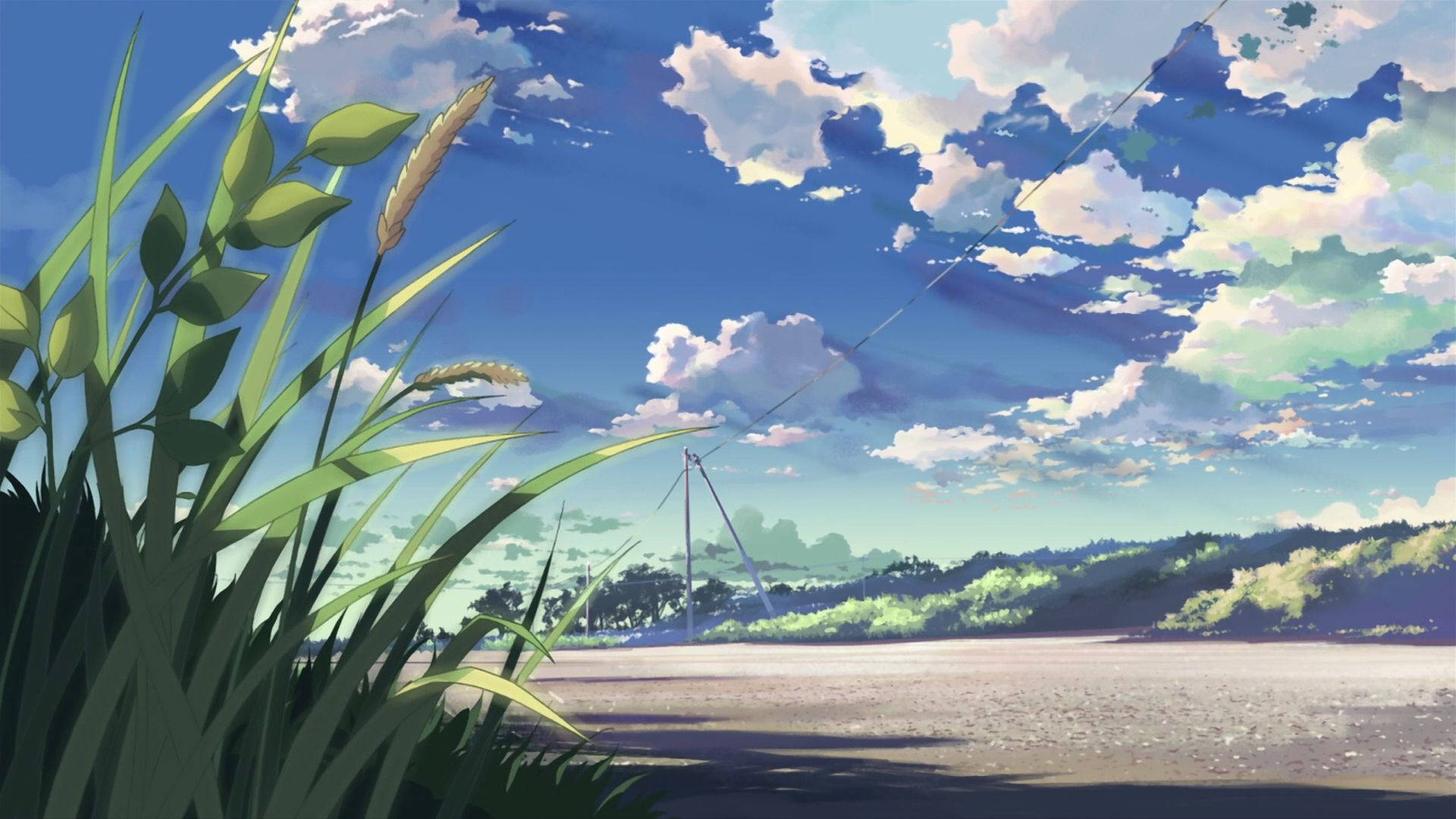 川のアニメ風景 壁紙