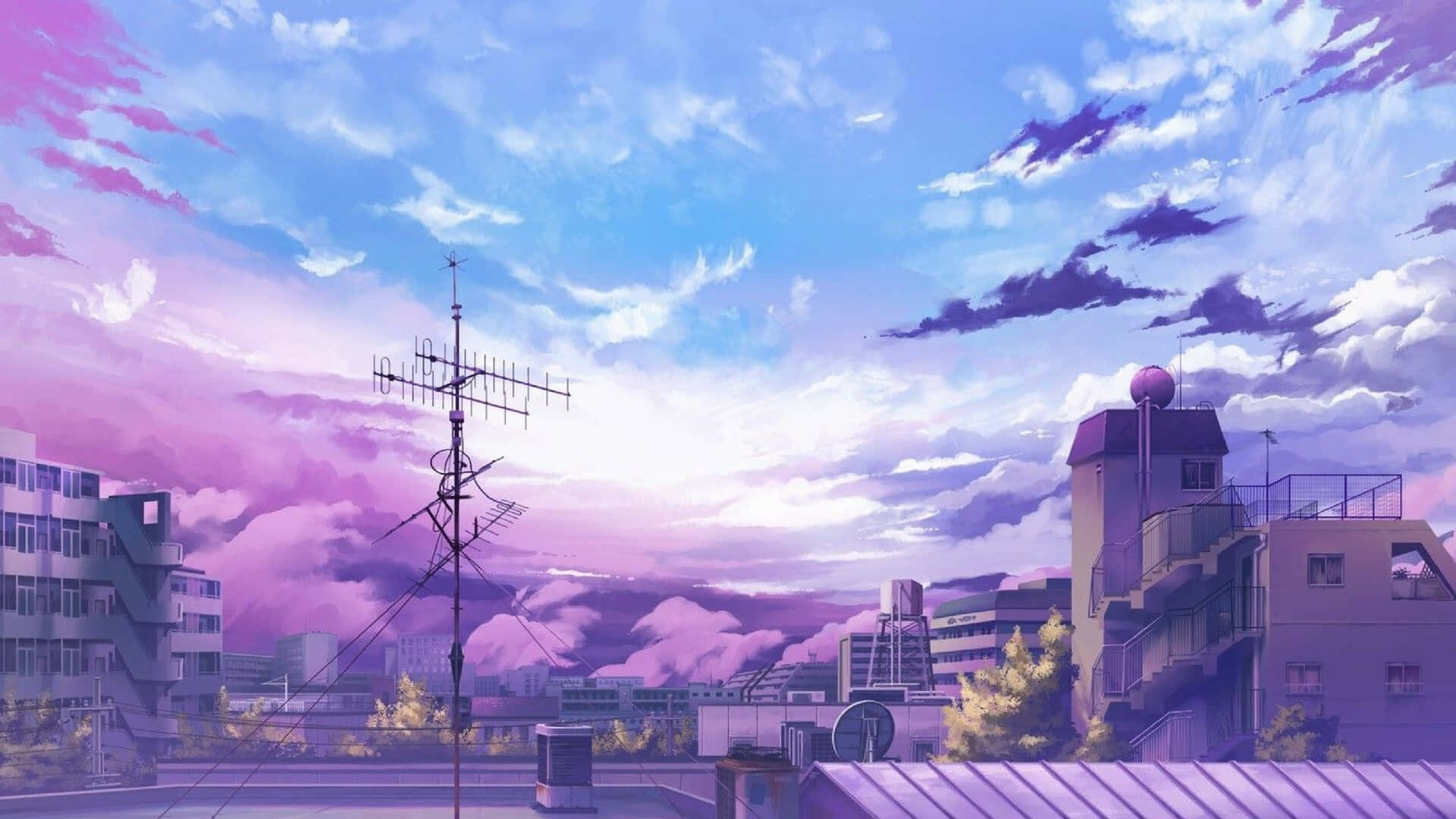 広大なアニメの風景を探検する 壁紙