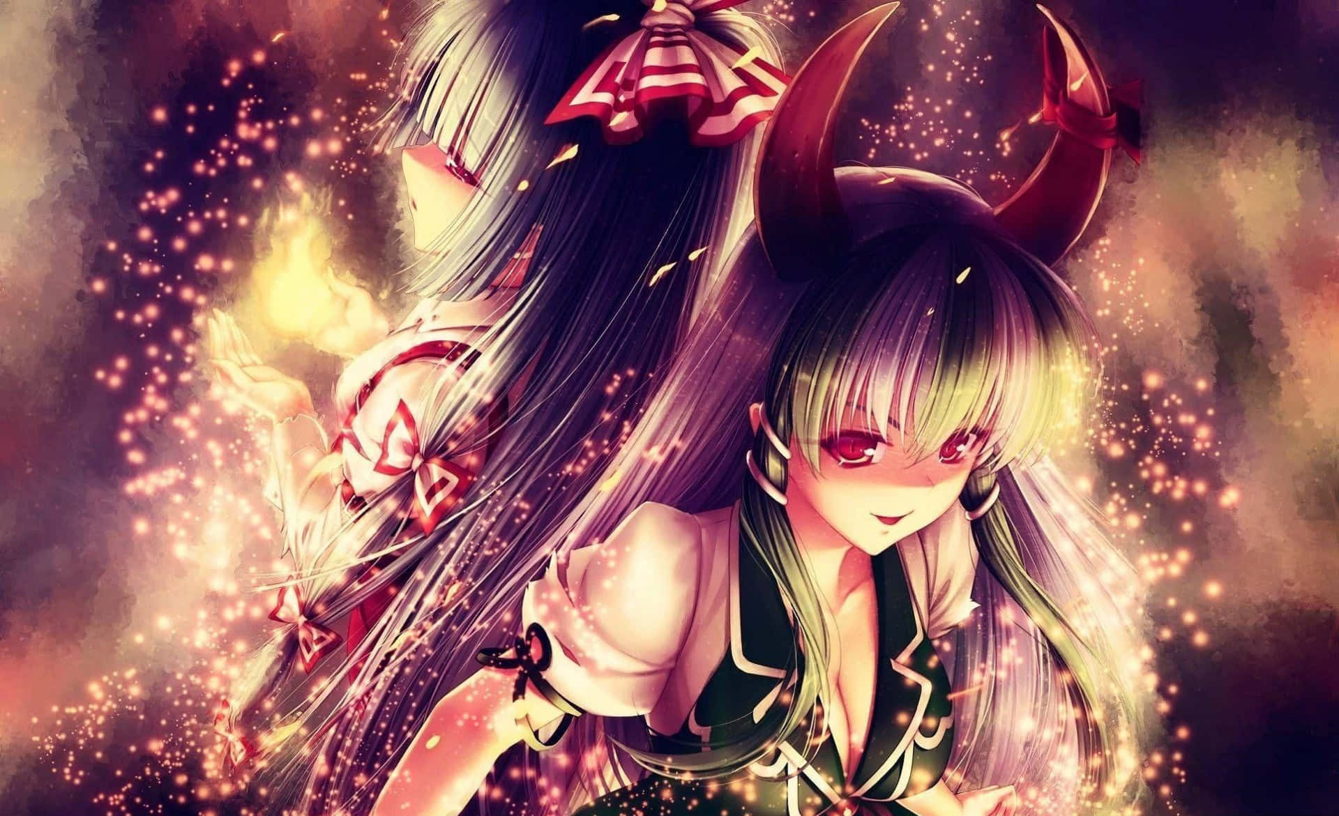 影に潜む不気味なアニメの悪魔 壁紙