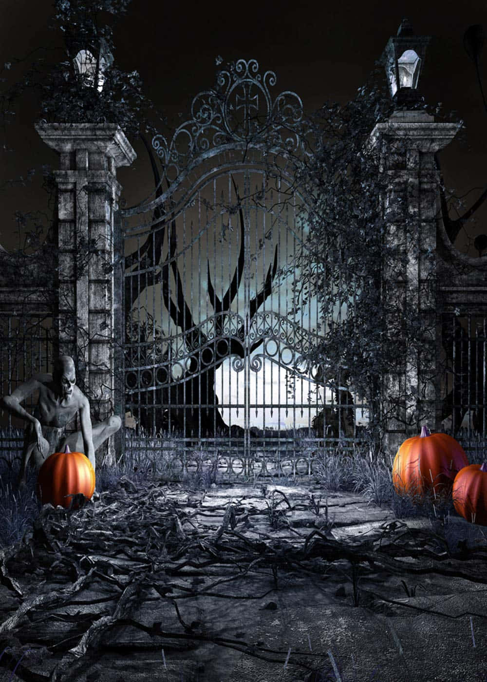 怖いハロウィンの写真 壁紙