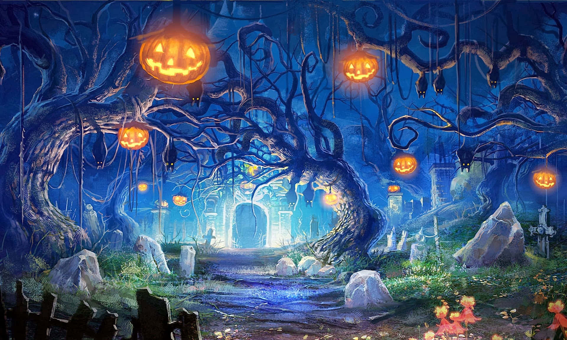 怖いハロウィンの画像 壁紙