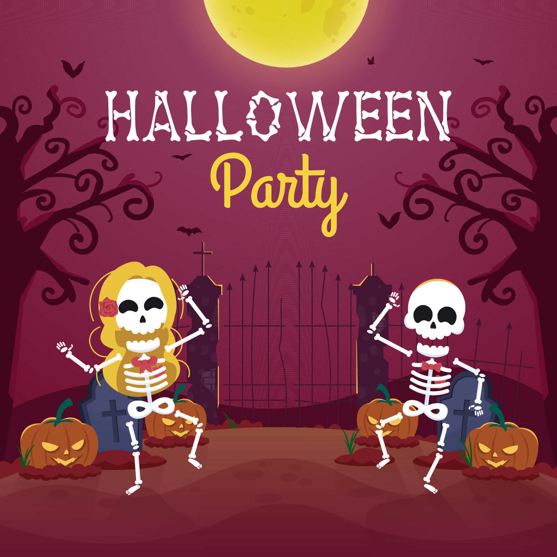 「恐ろしくも楽しいハロウィンパーティーに参加しよう！」 壁紙
