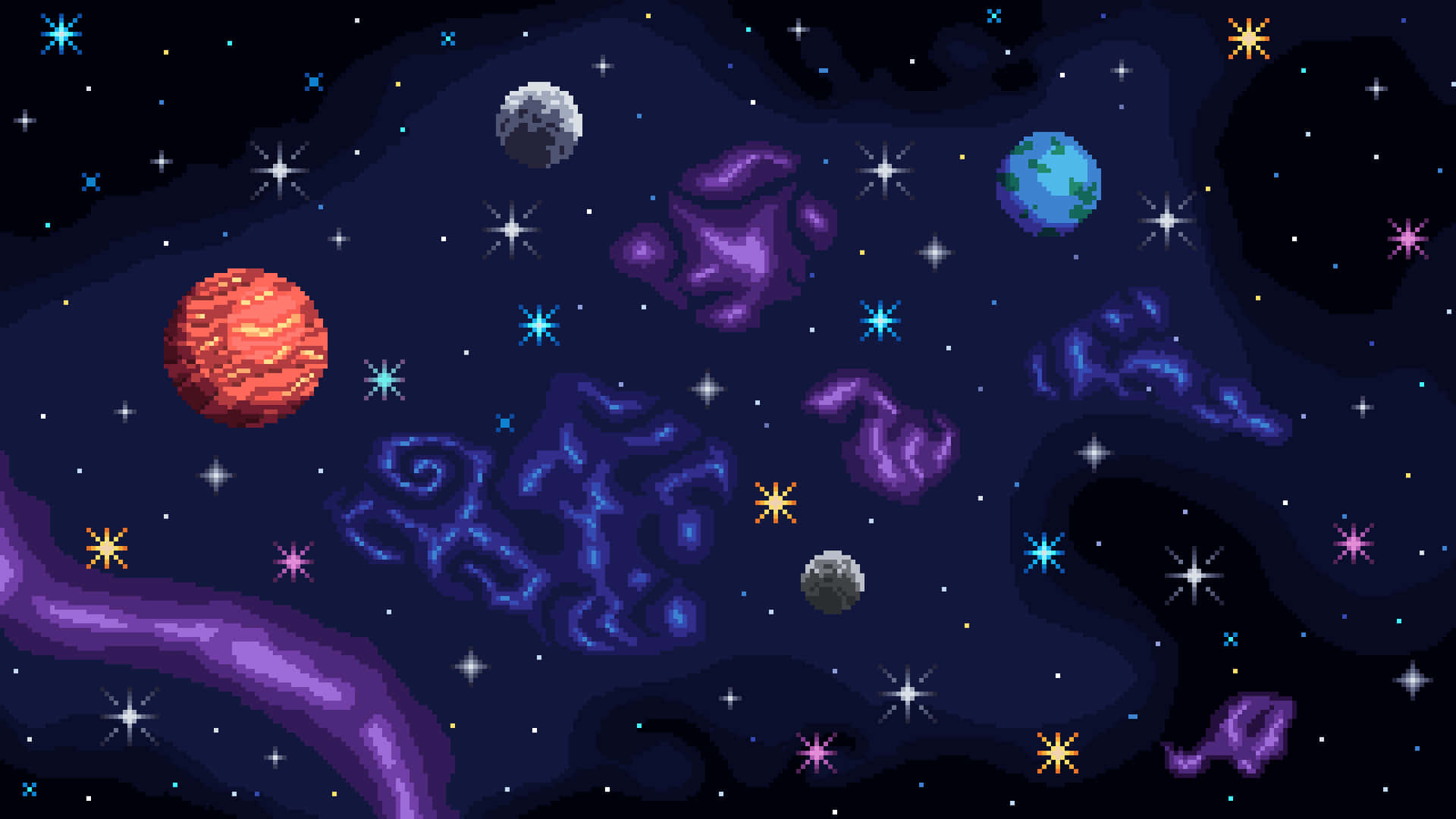 息をのむような夜空の眺め 壁紙