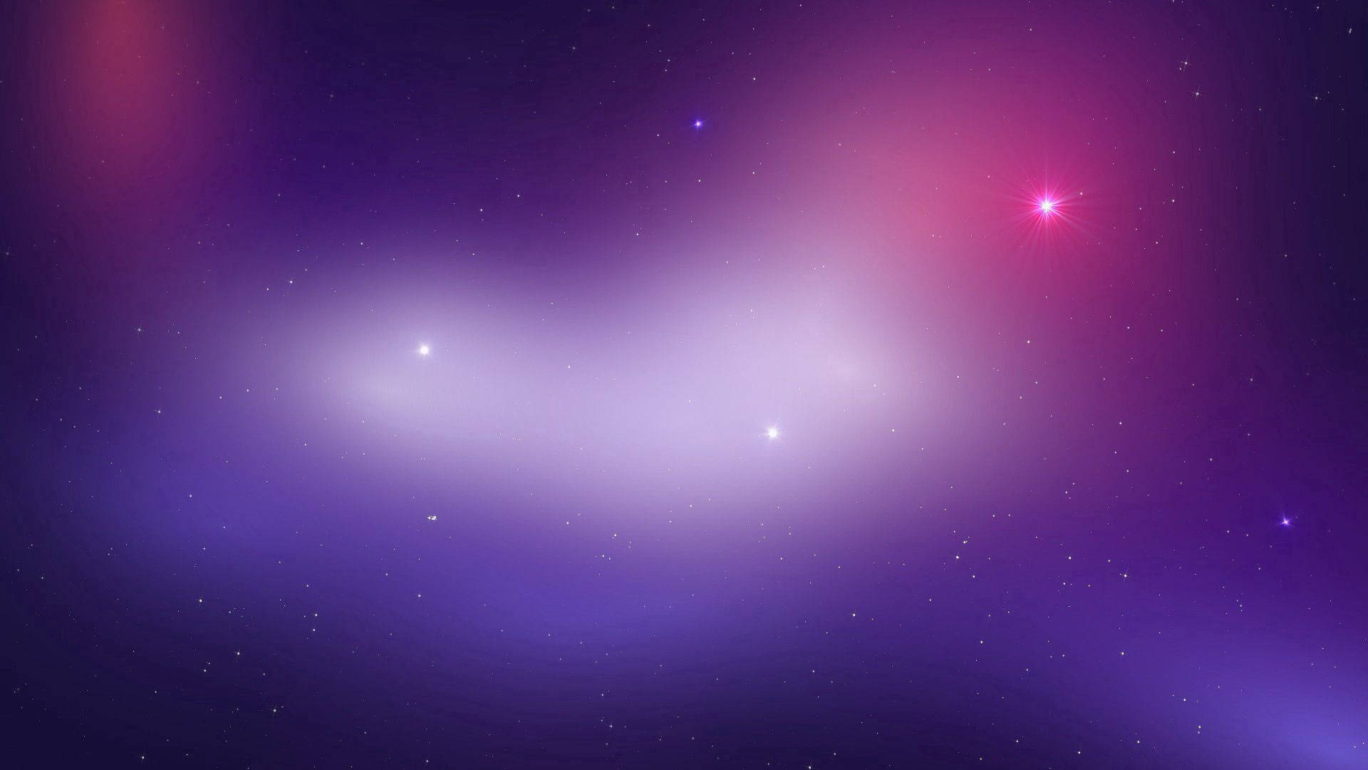 白と紫の星が輝く星空のギャラクシー壁紙 — パステルパープル 壁紙