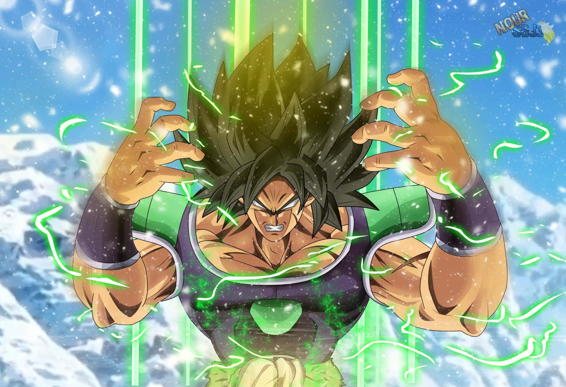 悟空、ベジータ、ブロリーの3人が『ドラゴンボール超 ブロリー』で共に歩み出す 壁紙