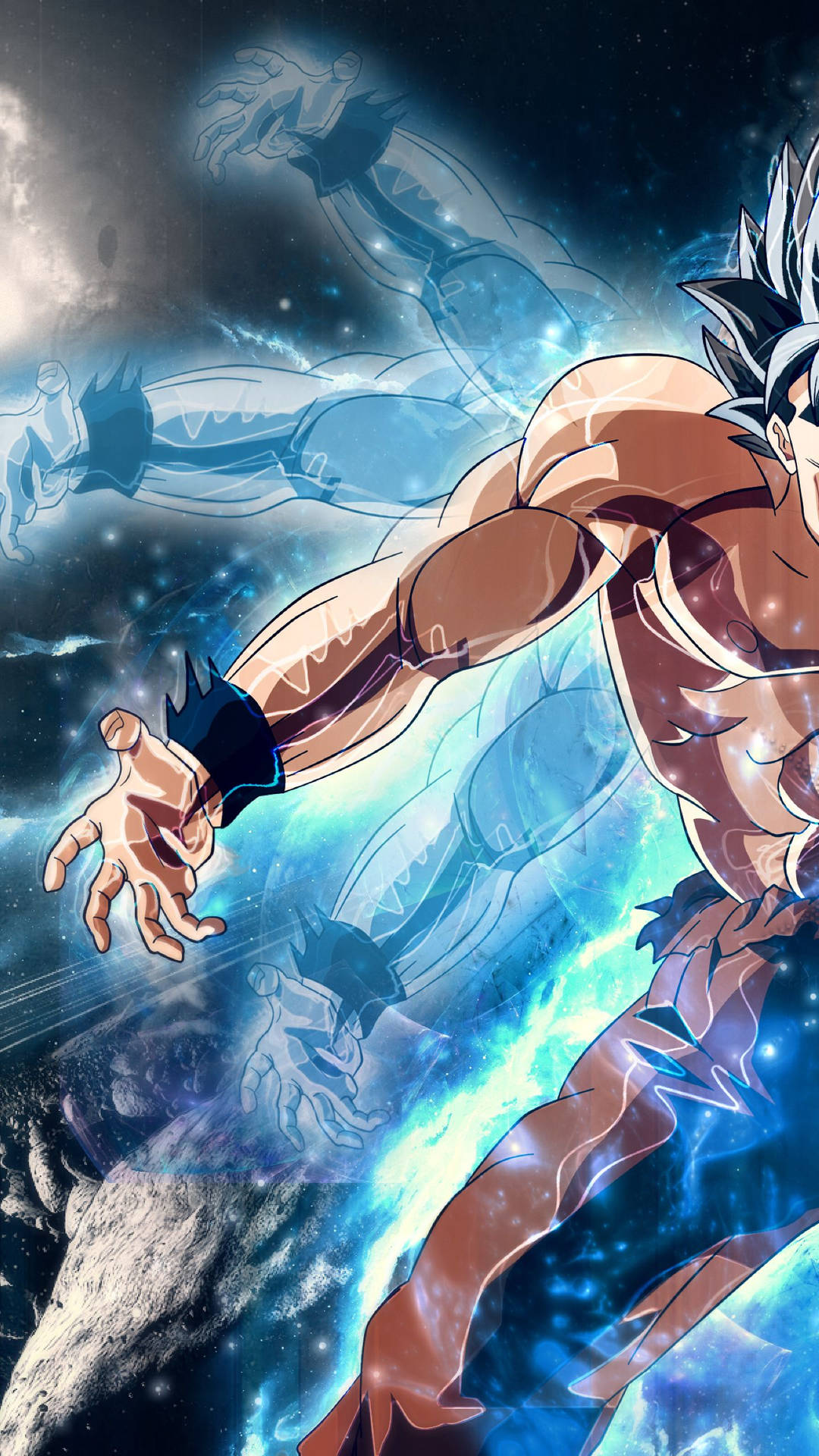 ドラゴンボール超 ブロリー 孫悟空が青い雷とともに力を発揮、人気アニメの悟空。