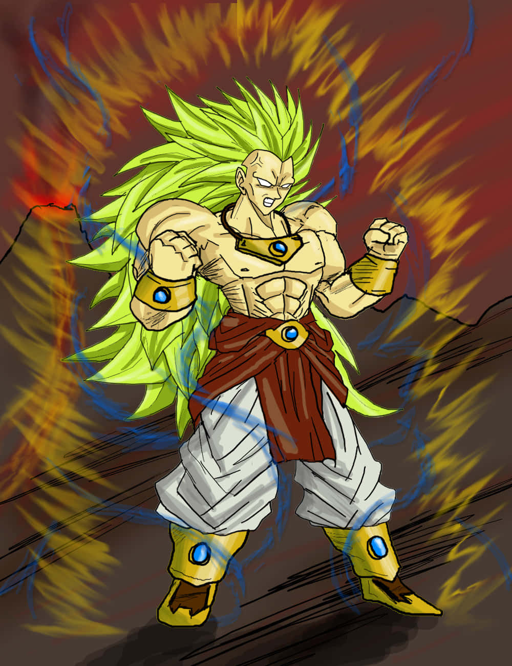悟空とブロリーの激闘に参加しよう！ドラゴンボール超 壁紙