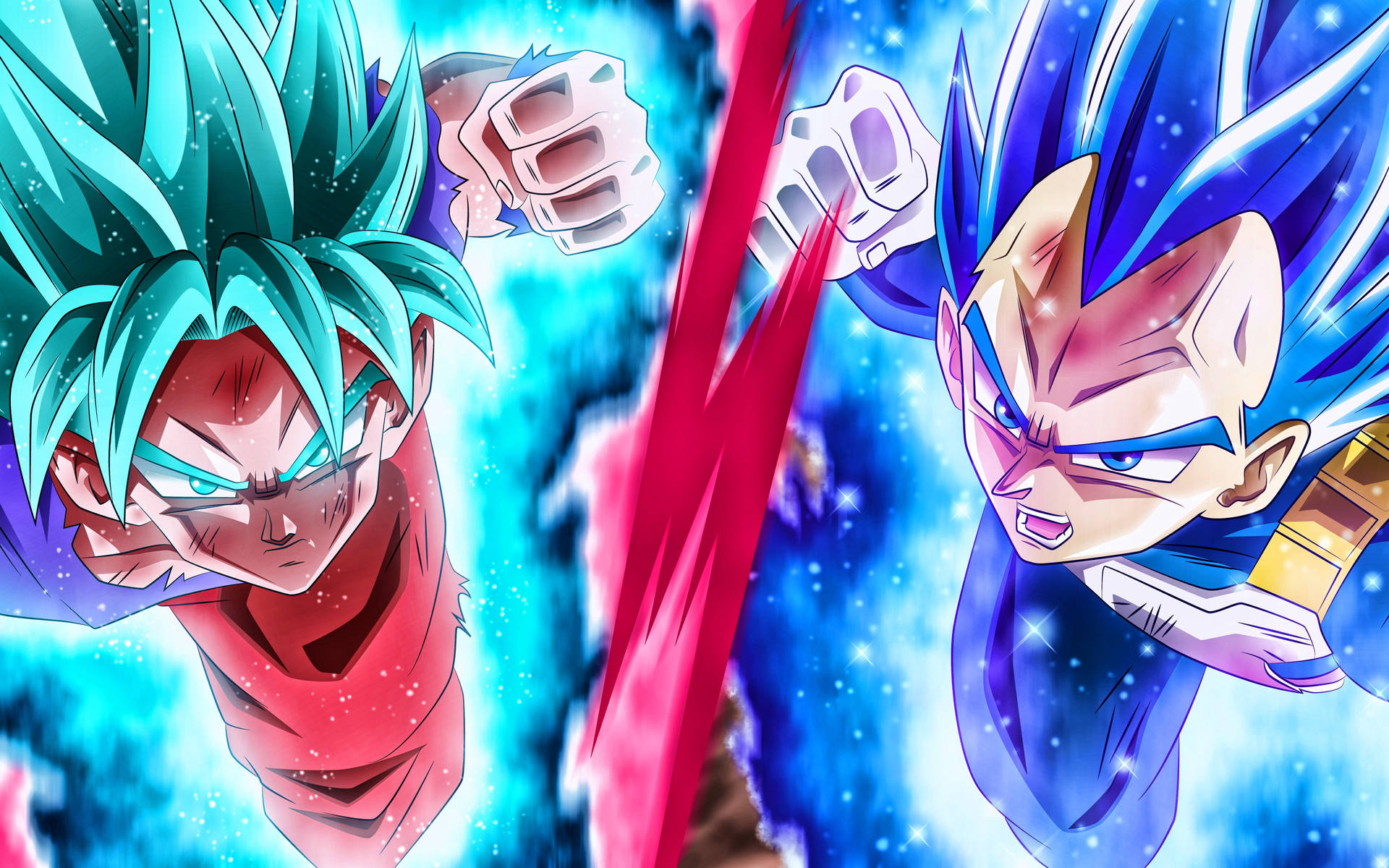悟空とベジータ DBZ 4K — ドラゴンボールZ GIF 壁紙