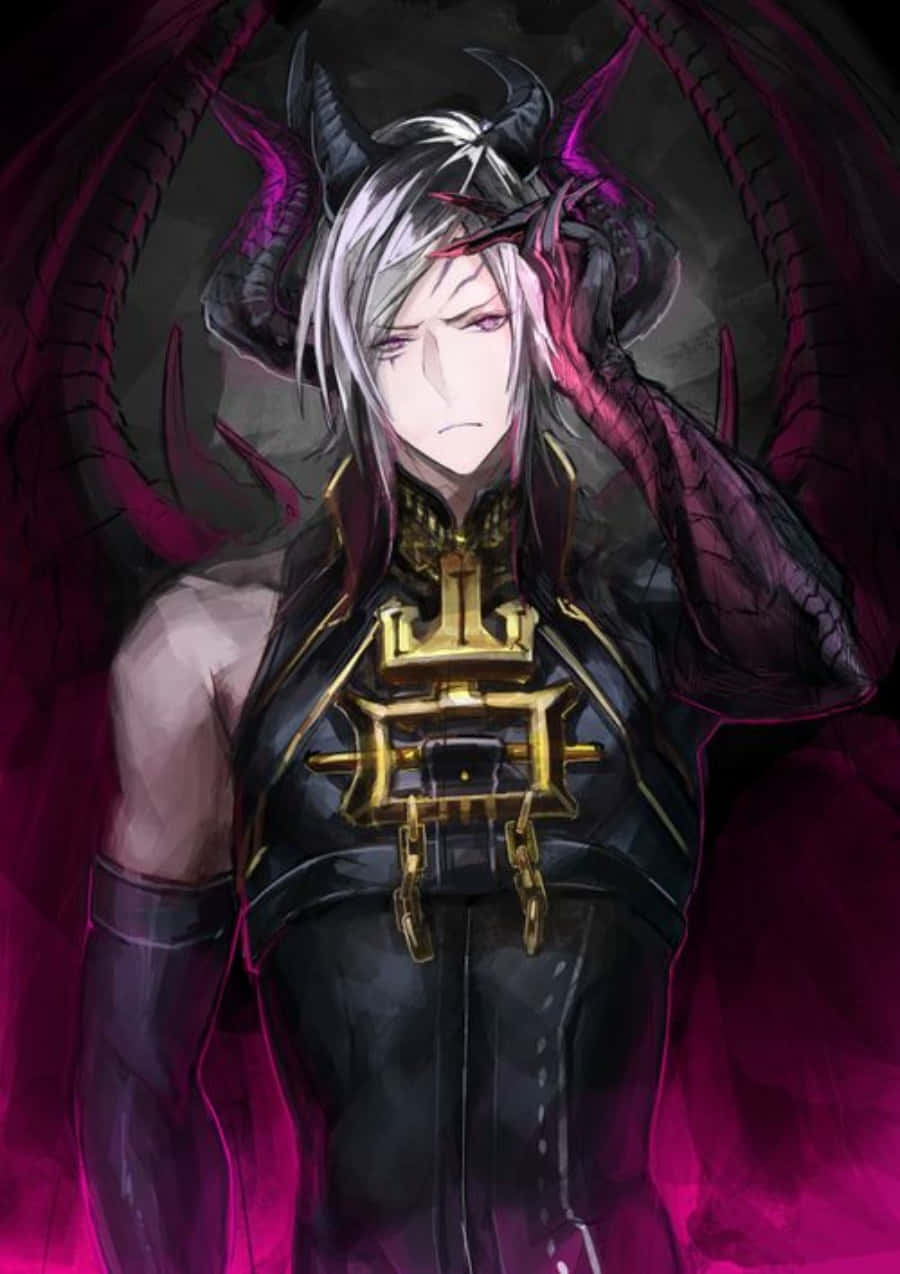 悪魔的アニメの悪魔の燃える力 壁紙